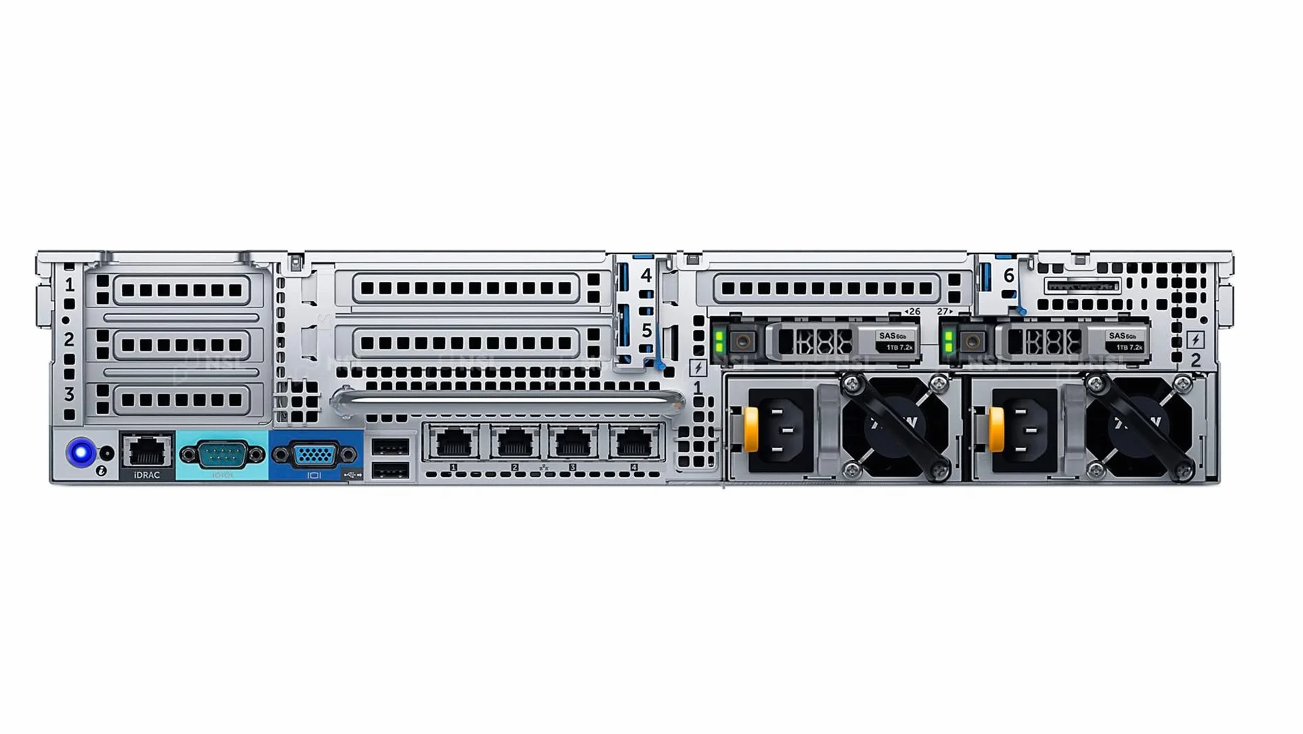 Dell PowerEdge R730XD 12x LFF 2x E5-2680 V3 128GB DDR4 ECC REG 2x3TB SAS H330 Rack 2U iDRAC 8 Ricondizionato