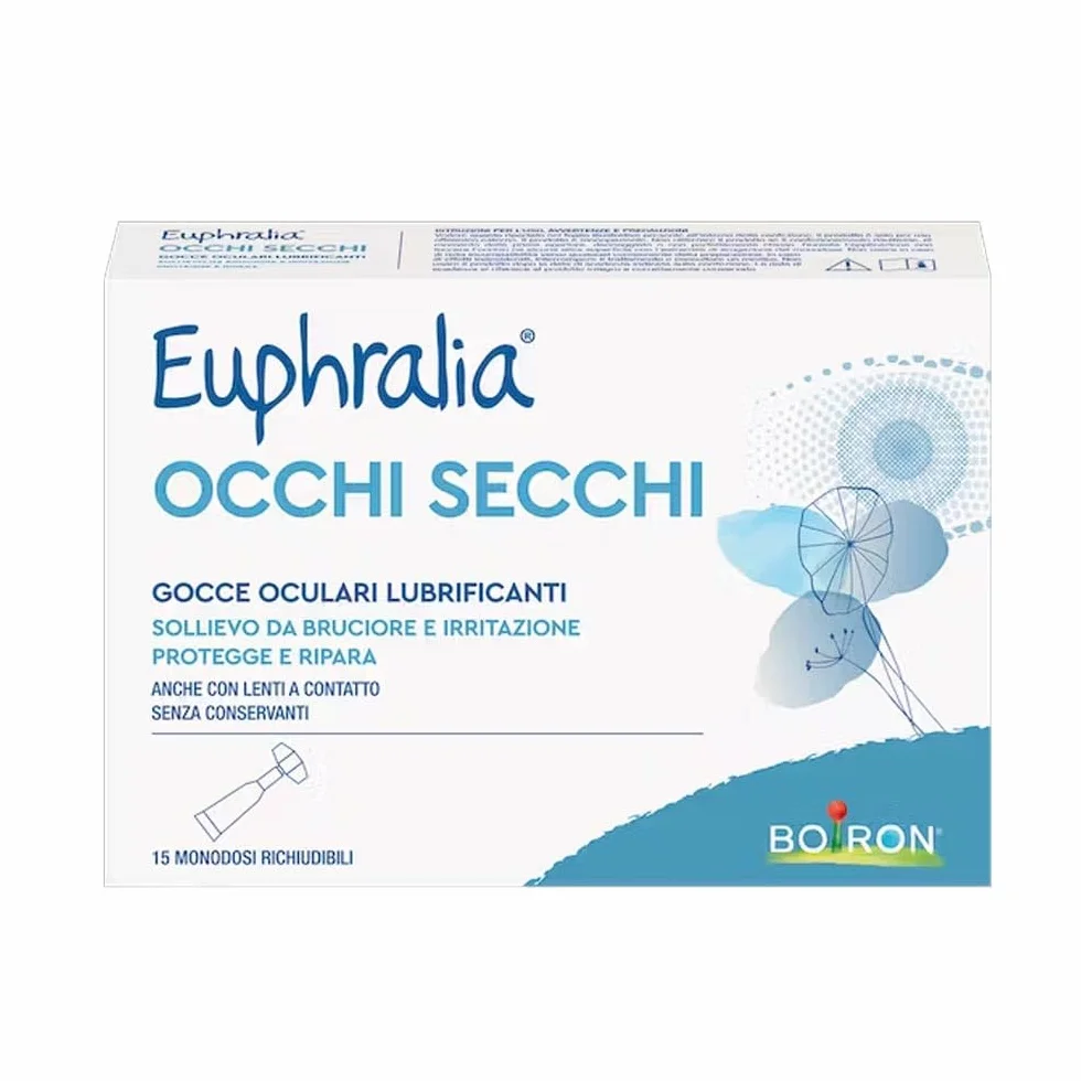 Boiron Euphralia Occhi Secchi Gocce Oculari Lubrificanti 15 monodose