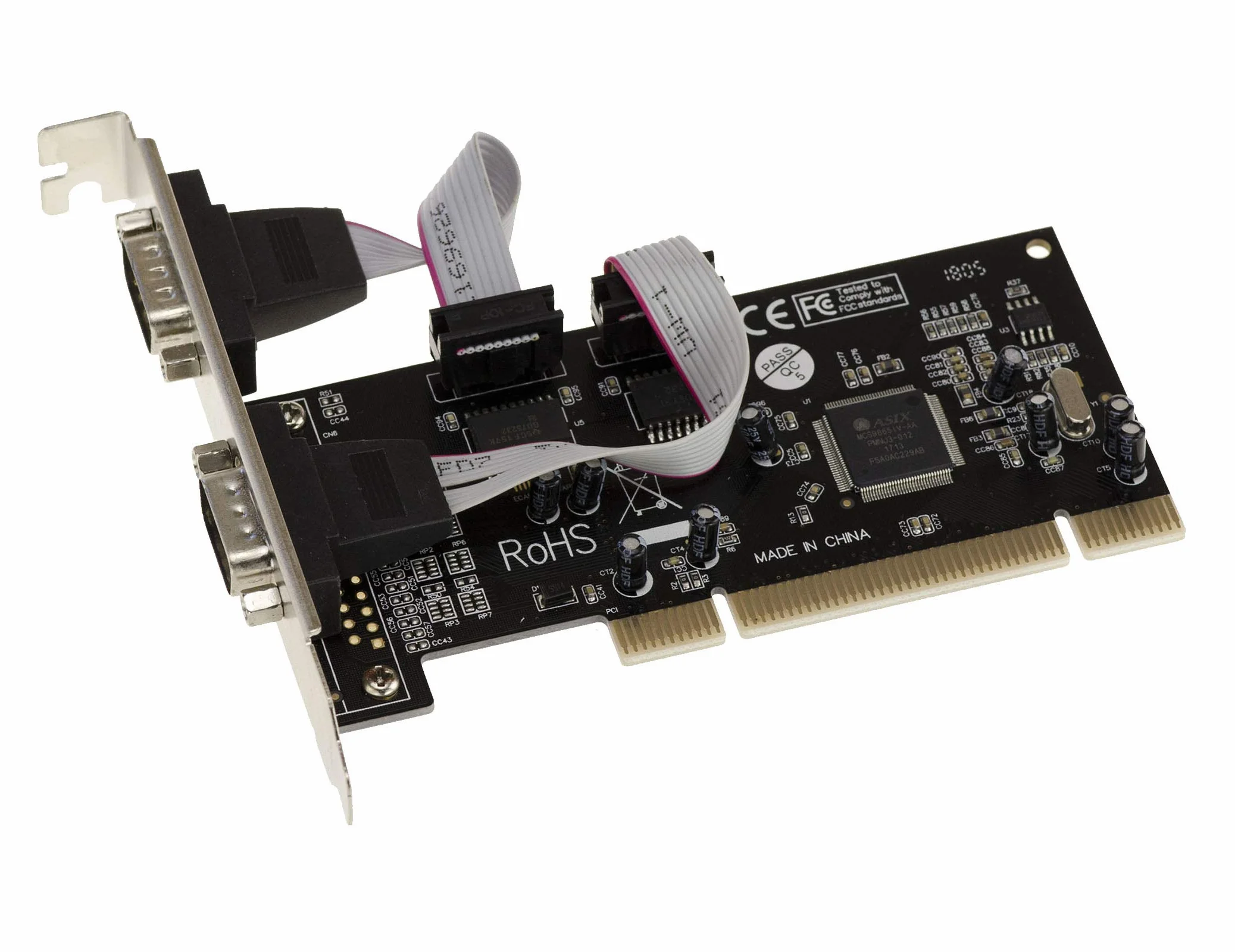 KALEA-INFORMATIQUE Scheda controller seriale RS232 su porta PCI 2 uscite COM DB9 UART con chipset MOSCHIP MCS9865