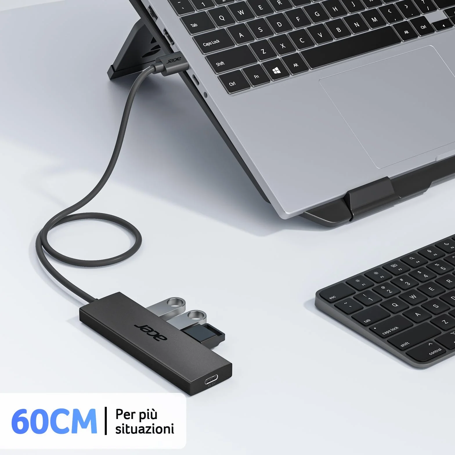 Acer Hub USB 3.0 5 Porte 5Gbps Sdoppiatore Multi USB Adattatore Alta Velocità