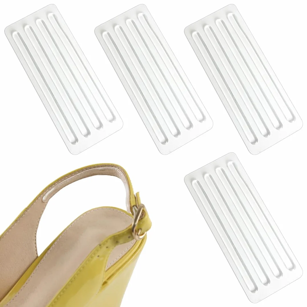 Solette Antiscivolo per Sandali Adesivo Tacco Alto Trasparente Nastro Antiscivolo Punta Blister Autoadesivi Antiurto Cuscino Invisibile 16 Pezzi