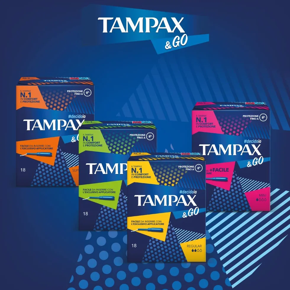 Tampax &Go Super Plus Tamponi x18