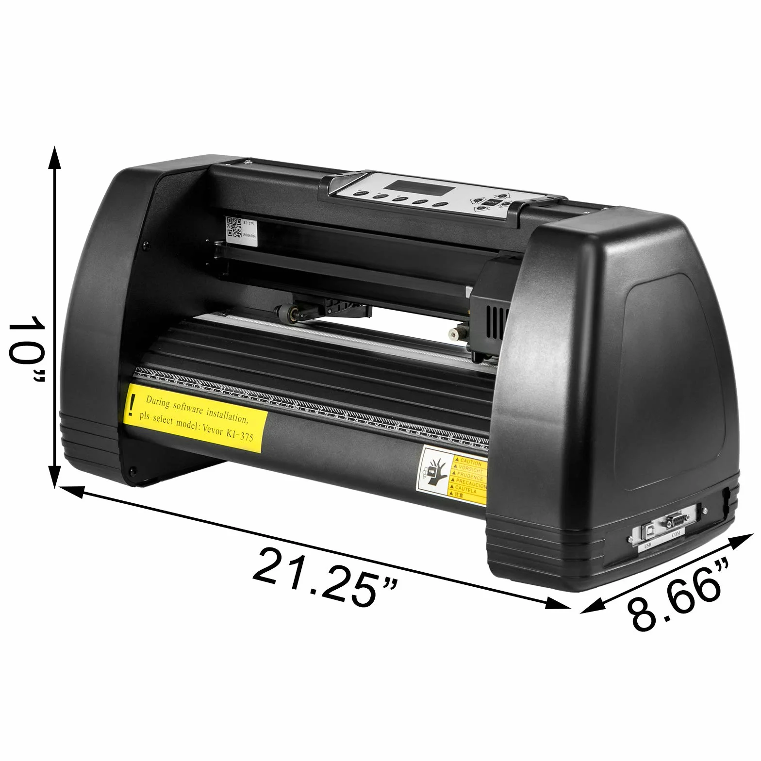 VEVOR Plotter da Taglio in Vinile Macchina con Plotter Signmaster Software Plotter Prefessionale Macchina con Supporto Taglierina per Vinile (35cm)