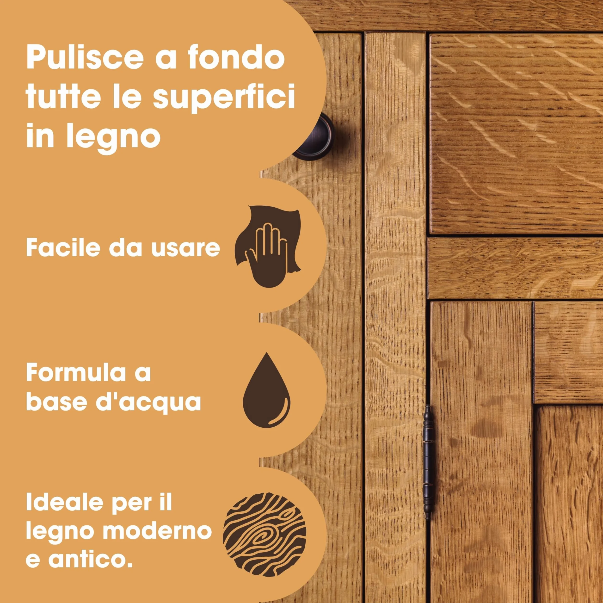 Furniture Clinic Detergente per Legno 5000ml - Pulisce Pavimenti in Legno, Rimuove Cera e Grasso