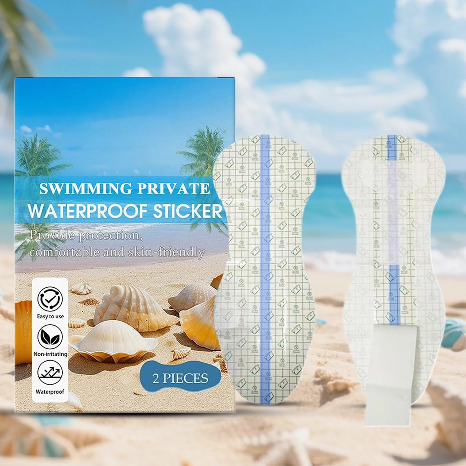 Imbottiture protettive per il nuoto da donna 10 adesivi impermeabili assorbenti privati accessorio costume da bagno