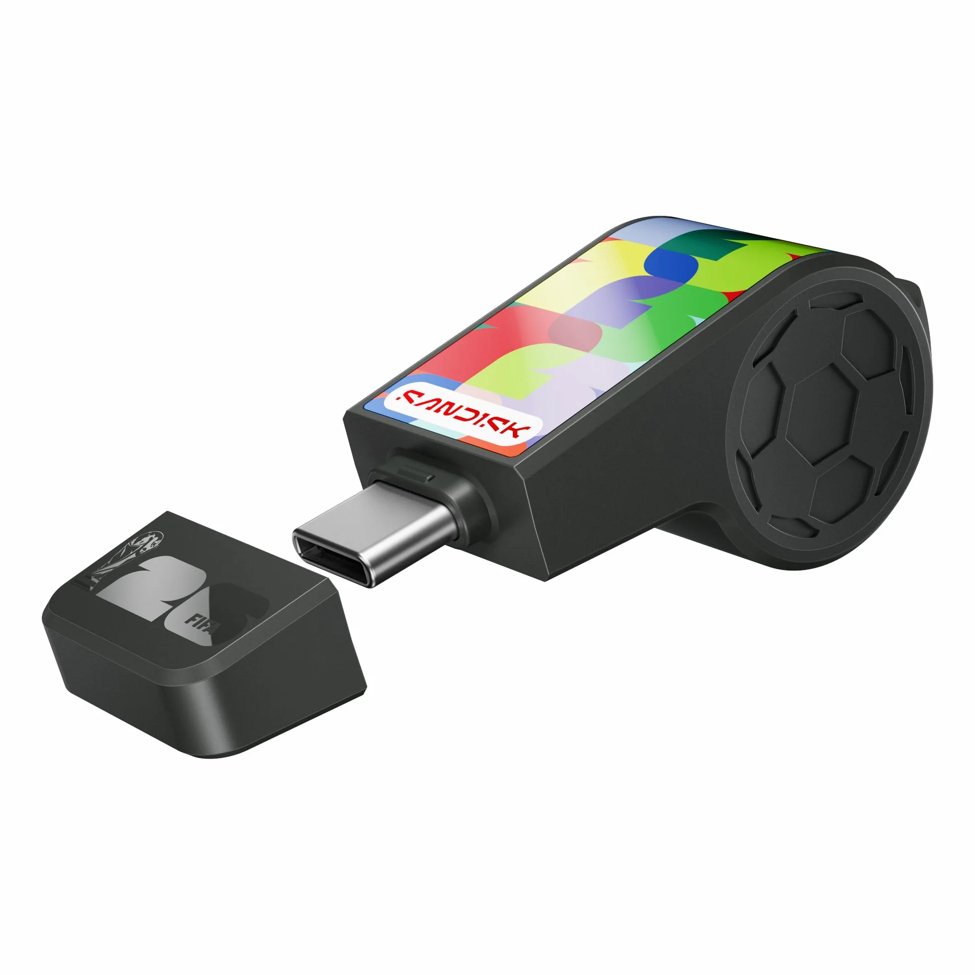 SANDISK Unità flash USB-C FIFA World Cup 2026 Global Edition da 128 GB (velocità di trasferimento fino a 300 MB/s, l'app SANDISK Memory Zone)