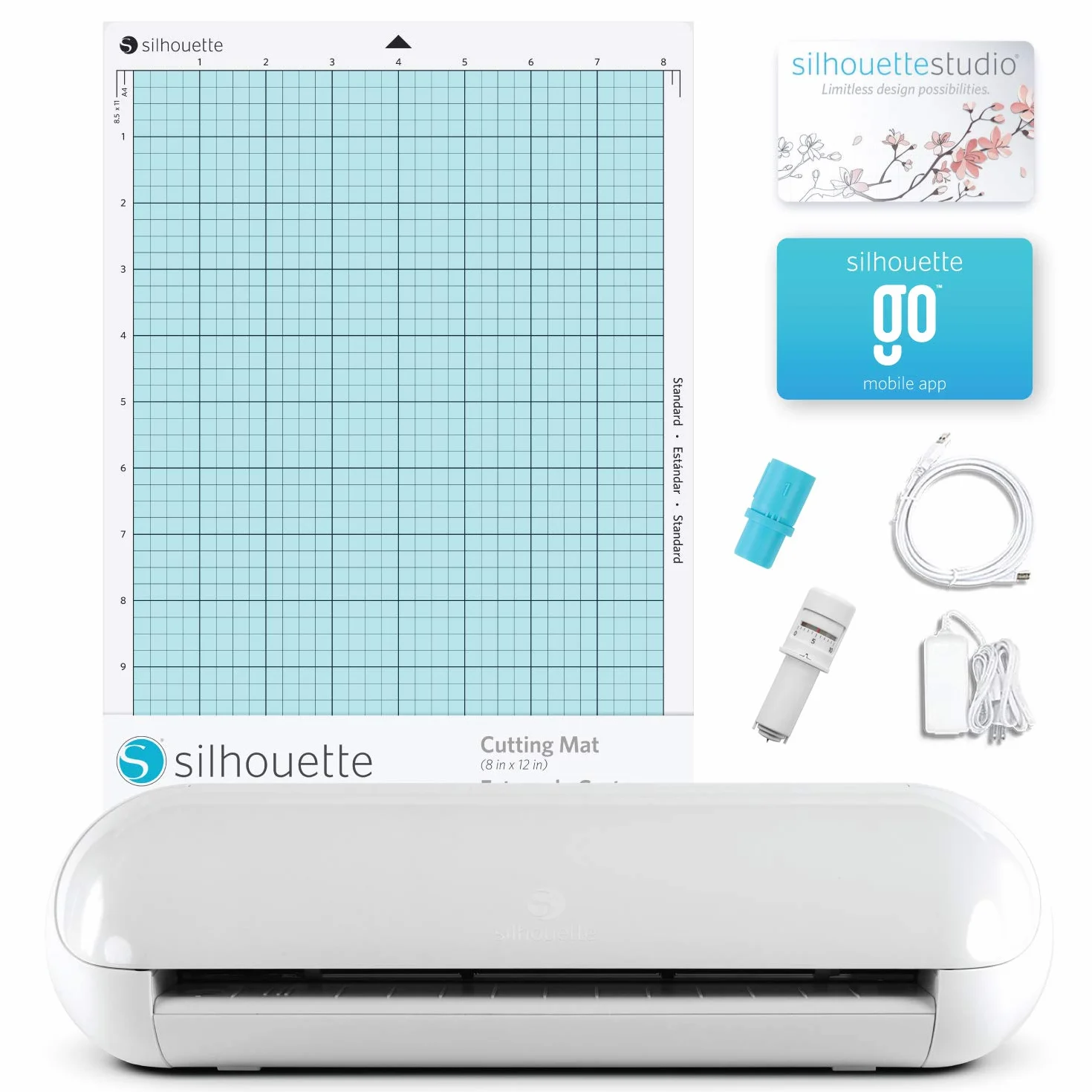 Silhouette America SILH-PORTRAIT-3-5T-B Hobby Plotter, plastica, bianco, 20,3 cm