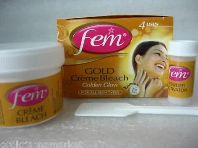FEM Herbal Gold Cream Bleach 26g X 2 Natural Fairness