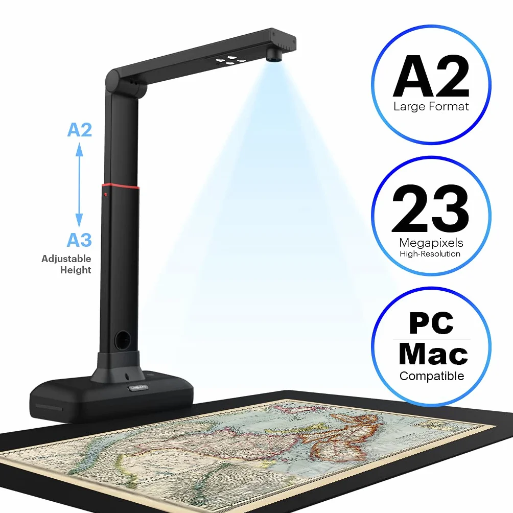 Viisan S21 skaner do książek A2 21MP OCR Windows Mac