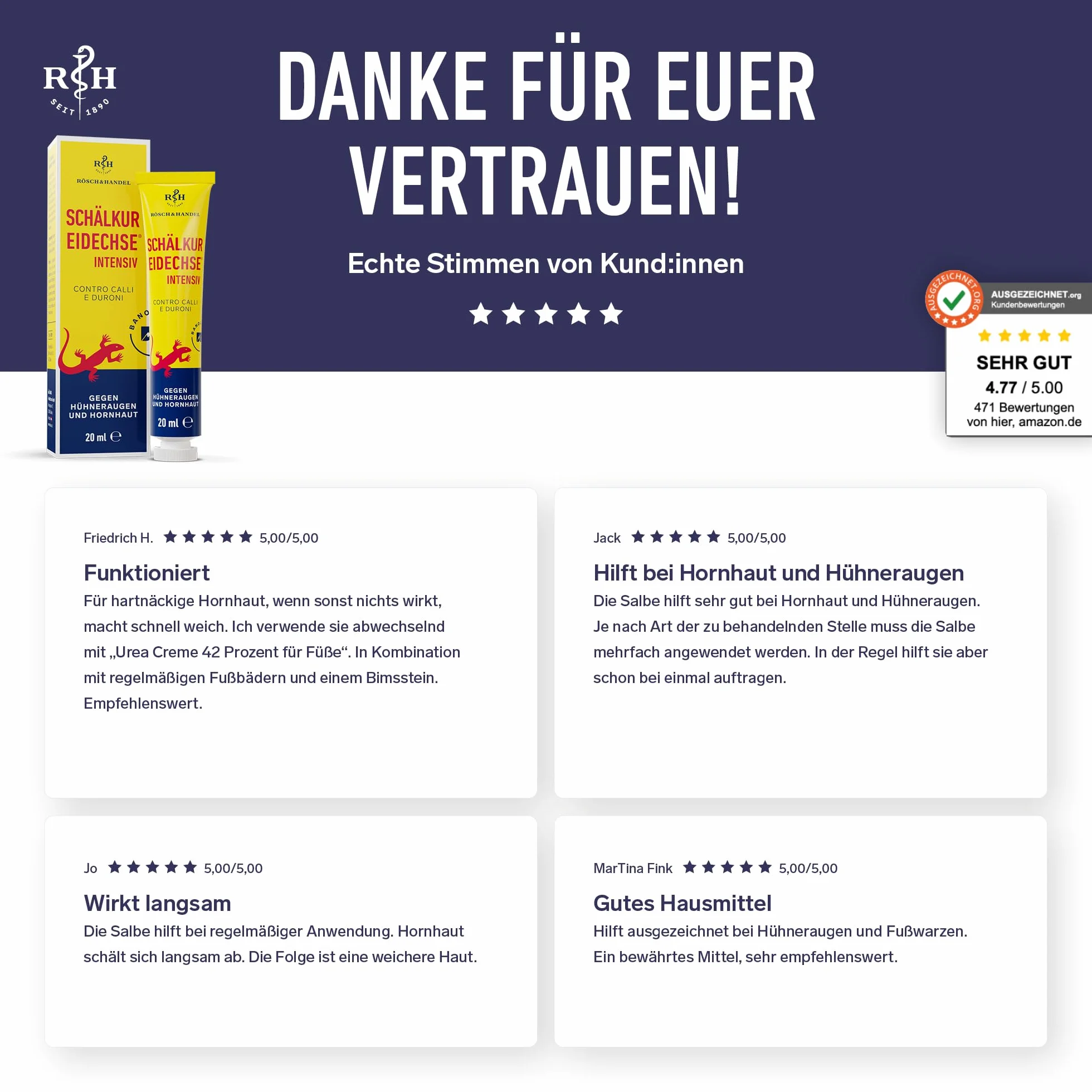 Rösch und Handel Schälkur Eidechse intensiv 40% acido salicilico cura esfoliante