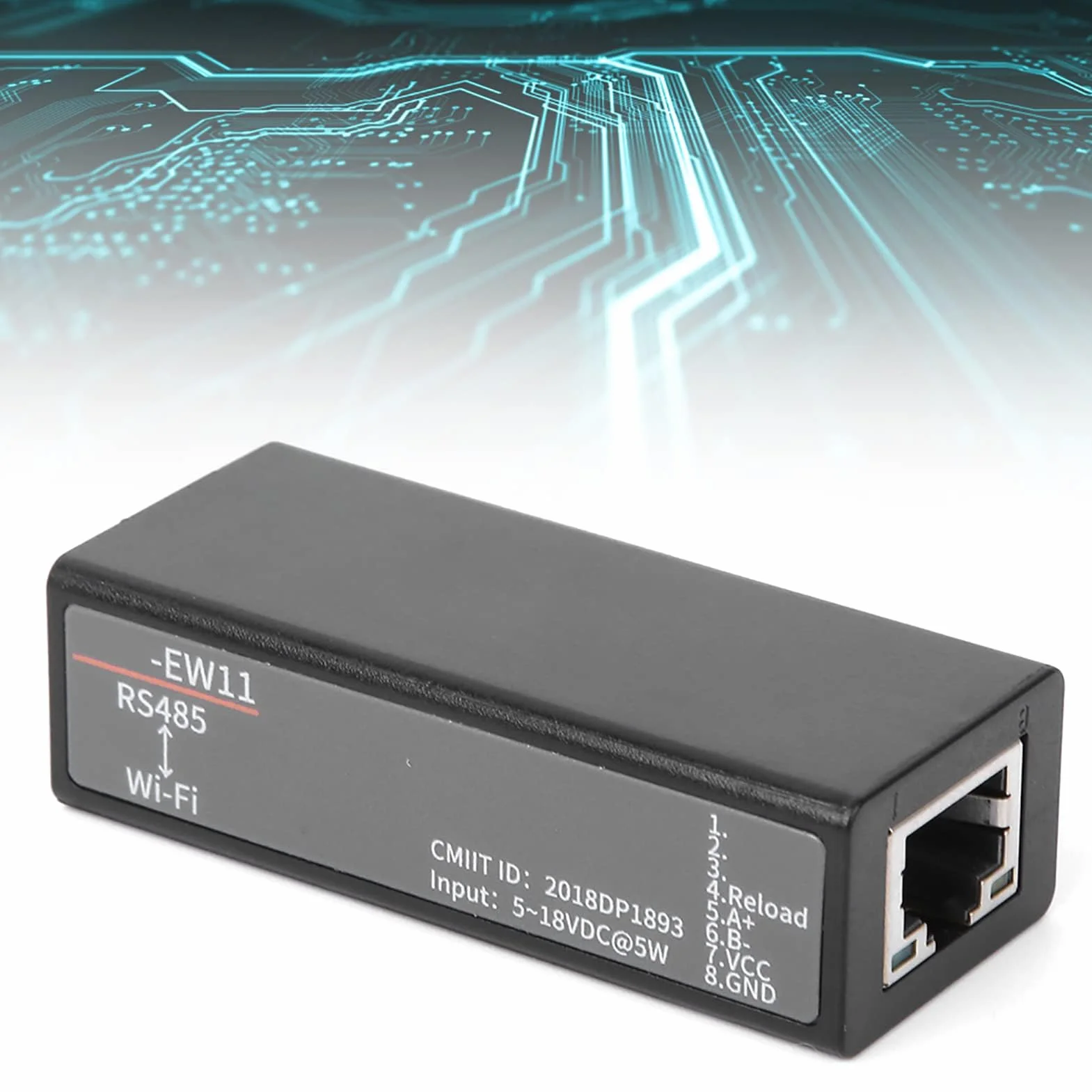 Server Seriale WiFi con Antenna Integrata, Modulo Comunicazione Wireless RJ45 Ethernet