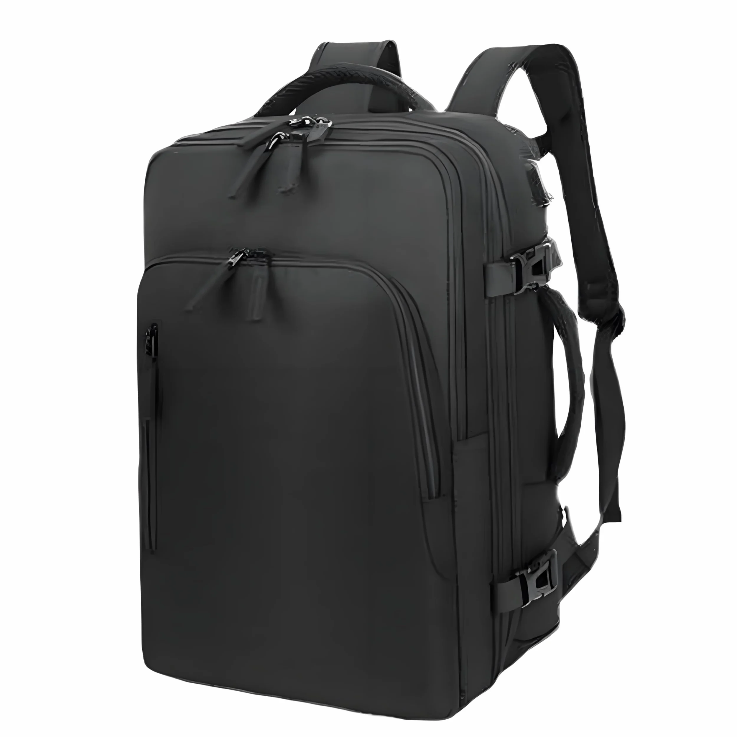 AUMTISC Zaino per computer portatile, 22 – 38 l, regolabile, grande capacità, borsa da viaggio per affari, laptop fino a 15,6 pollici
