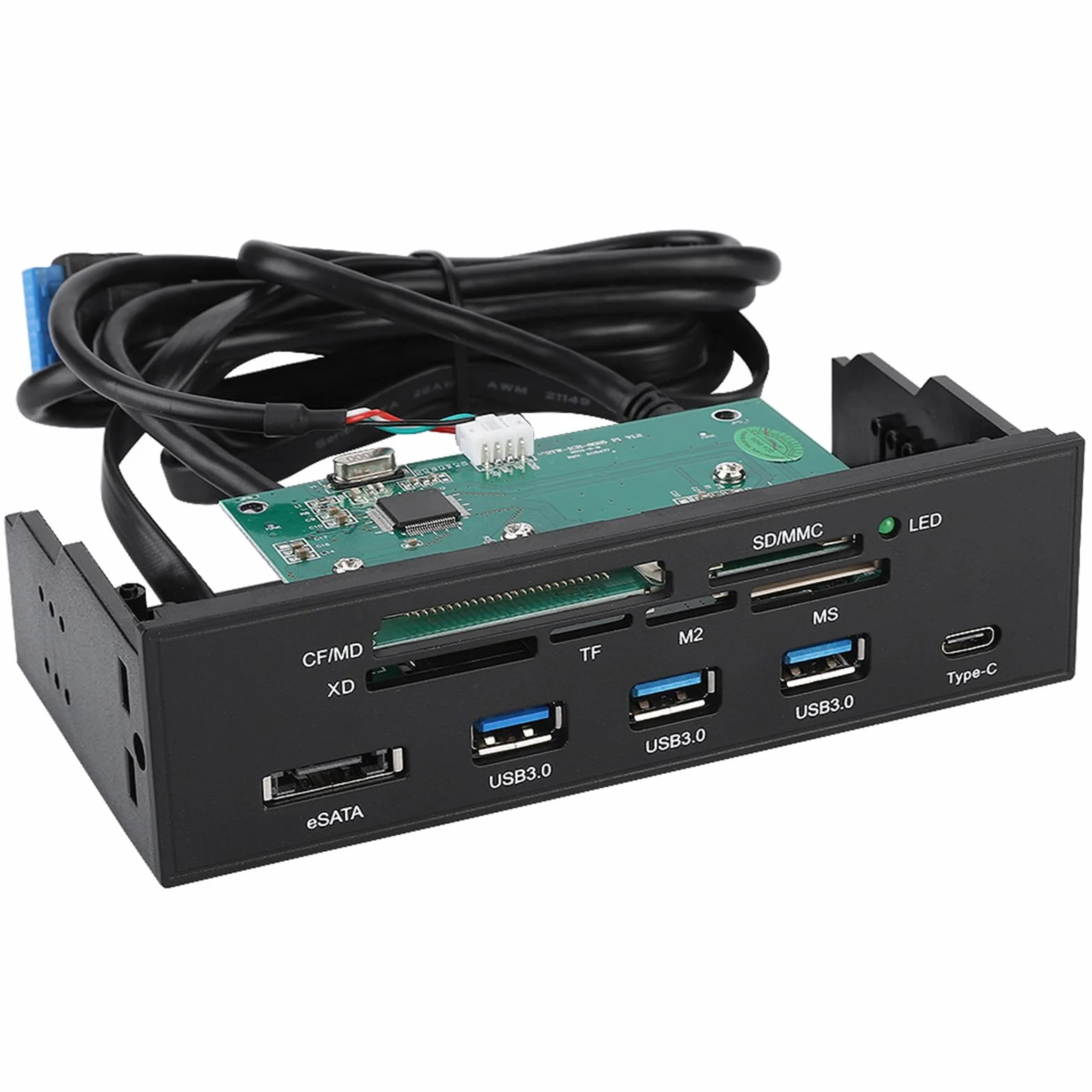 5.25" Internal Card Reader Multifunction with USB 3.0 for PC Front Panel