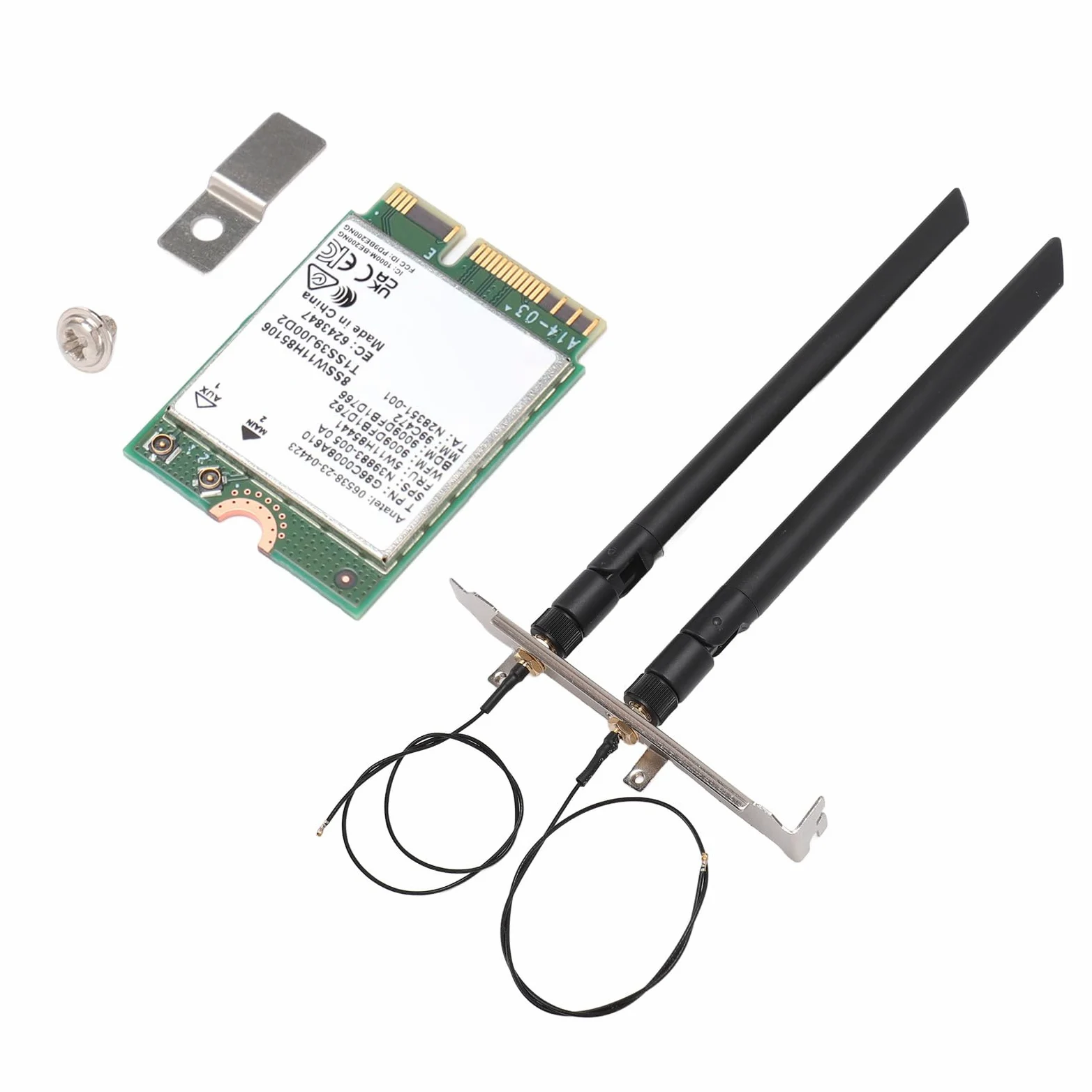 Sxhlseller Scheda WiFi 7 Tri Band BE200NGW 5800 Mbps |Adattatore Wireless 6G per Laptop Desktop MU MIMO Bluetooth 5.4 (Scheda WiFi 7 con antenna e staffa)