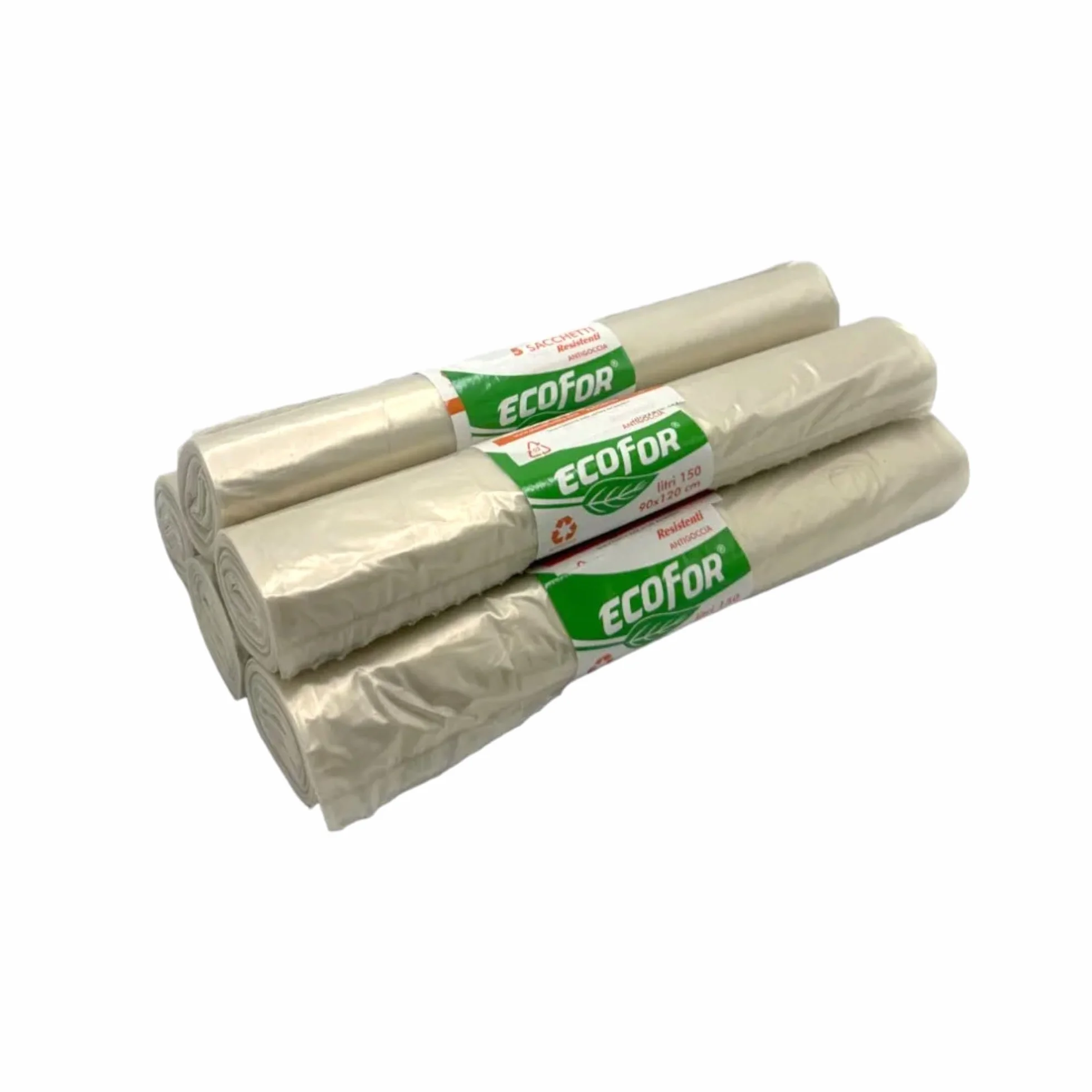 Sacchi Spazzatura 90x120 150 Litri Resistenti Trasparente