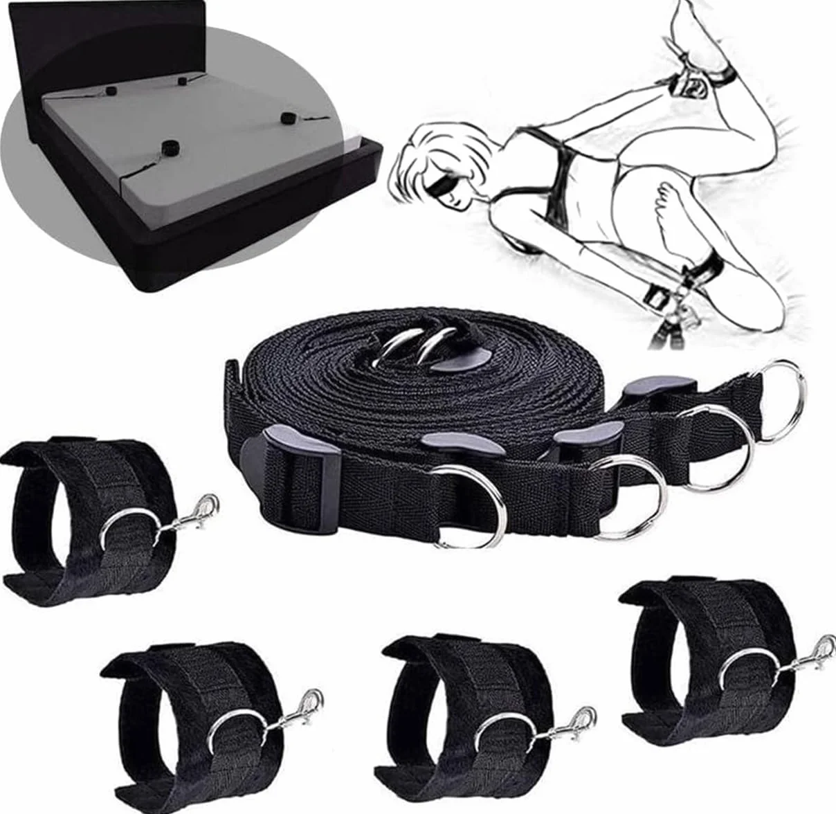 Cinghie in Nylon Non Lineari per Letto, Regalo Originale M9