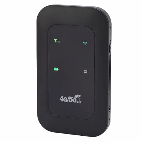 Ausla Router Mobile 4G 5G, Hotspot WiFi Portatile, Supporta 10 Dispositivi, velocità di 300 Mbps, Ideale per il Viaggio e l'uso Esterno