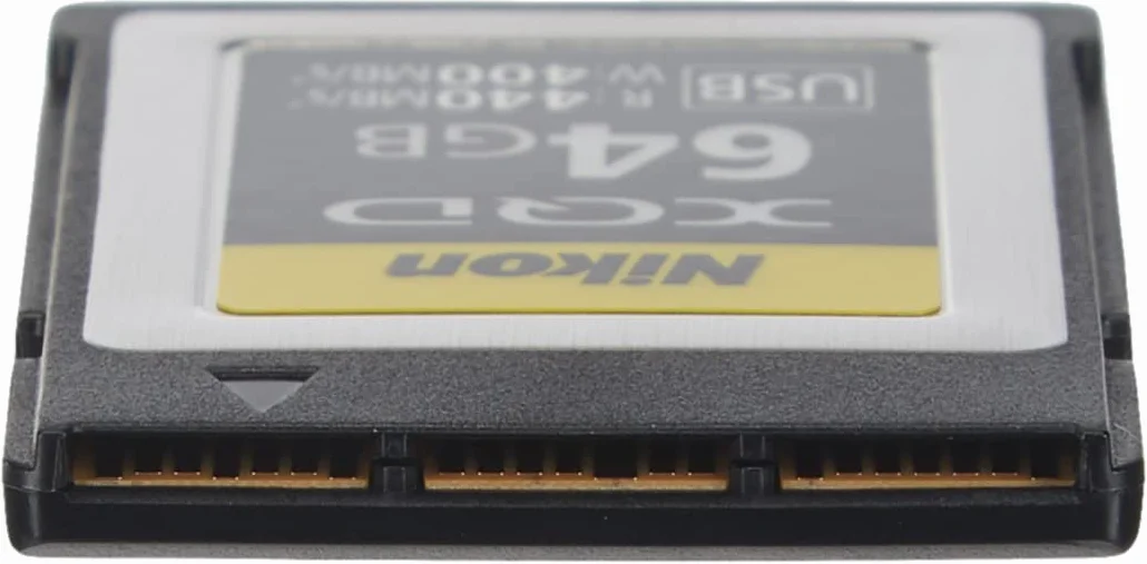Nikon XQD - Scheda di memoria professionale da 64 GB (fino a 440 MB/s in lettura e fino a 400 MB/s in scrittura), compatibile ibrida Z 6II, Z 6, Z 7II, Z7, Reflex D6, D5, D850, D500