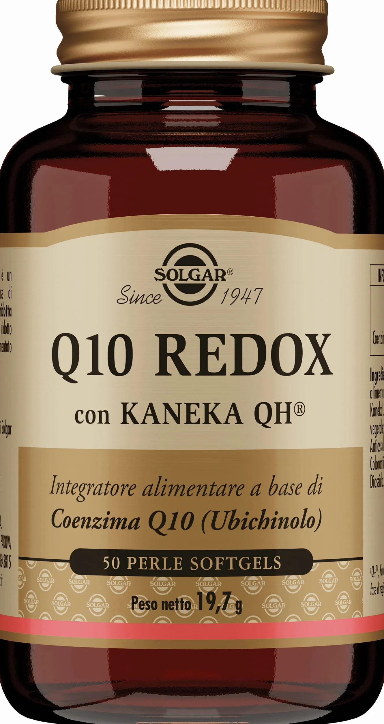 Solgar Q10 Redox 50 perle softgel Ubichinolo 100 mg Coenzima Q10 ridotto