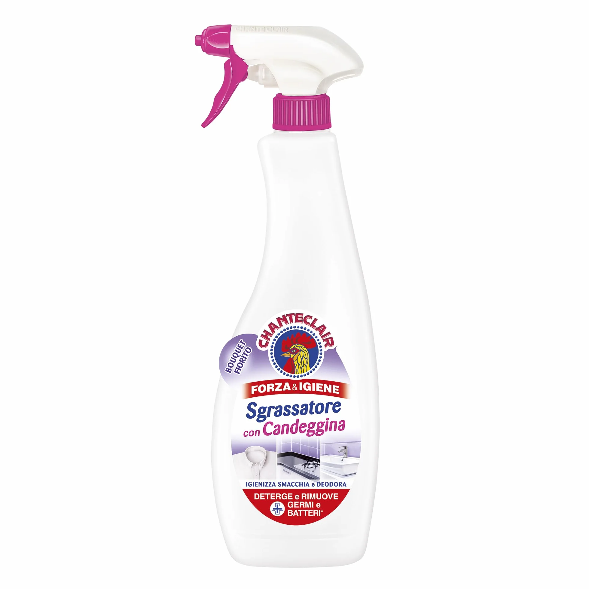 Chanteclair Sgrassatore Candeggina Bouquet Fiorido 12x625 ml Forza&Igiene