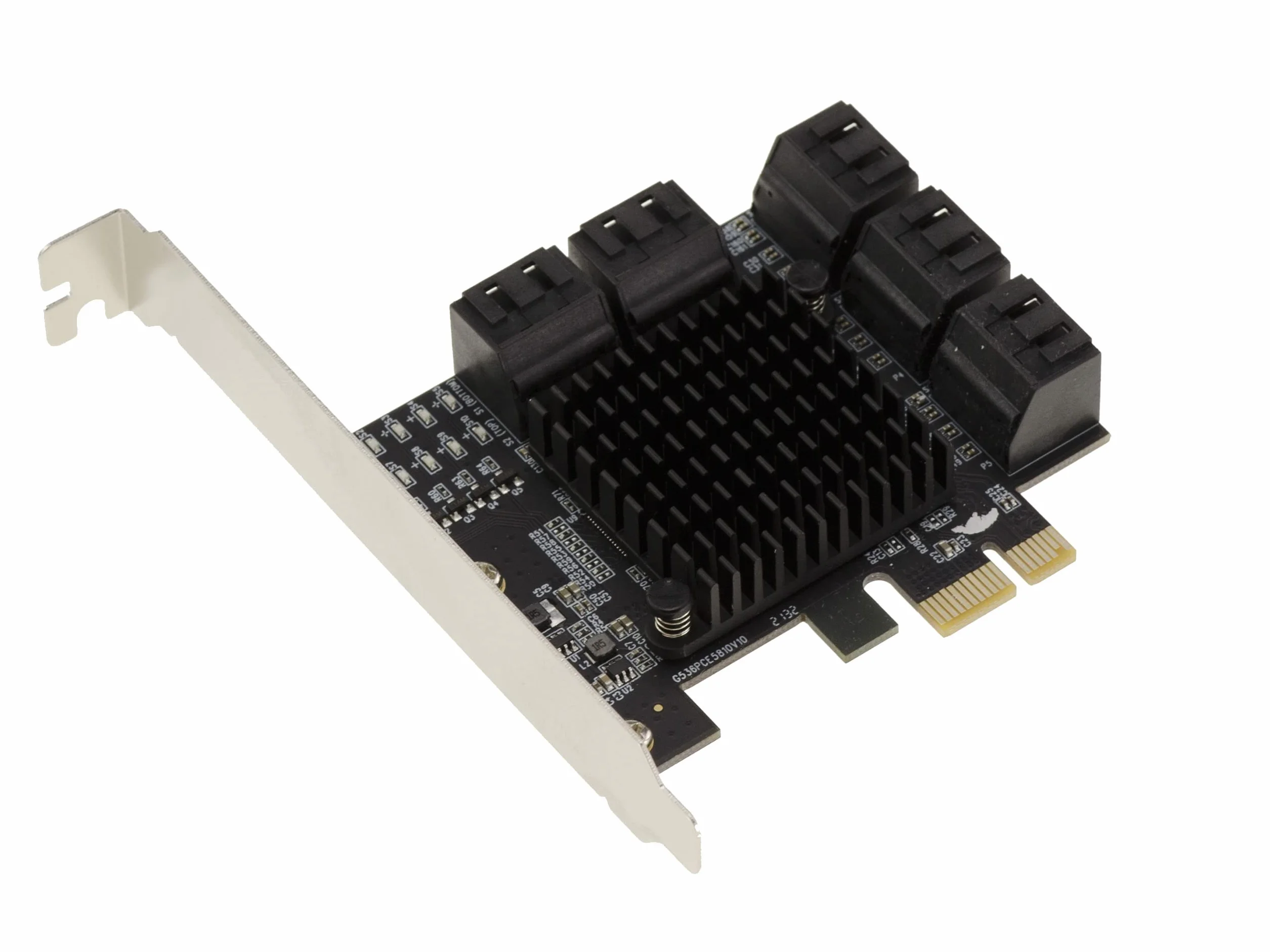 KALEA-INFORMATIQUE Scheda controller PCI Express PCIe 3.0 x1 a 10 porte per dischi rigidi SATA. Avviabile, con chipset JMB575.