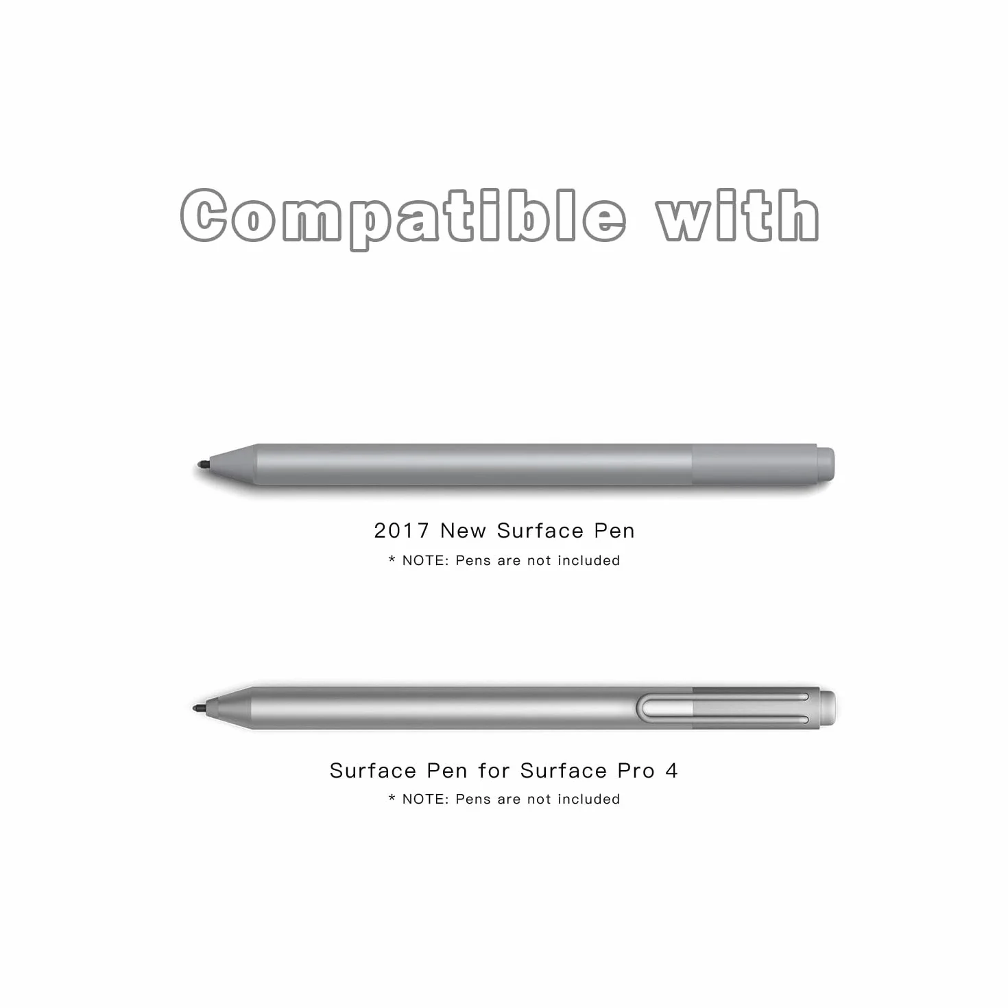 Originale Surface Pen Punte (3 × HB) per 2017 Microsoft Surface Pen, Surface Pro 4 Pen
