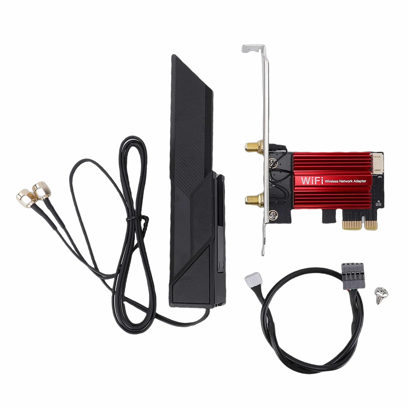 Bewinner Scheda WiFi WiFi 7 PCIe, Bluetooth 5.4, Adattatore di Rete Wireless Desktop Tri-Band 6G 5G 2.4G per 10 11, velocità 2880Mbps, Antenna 12dBi