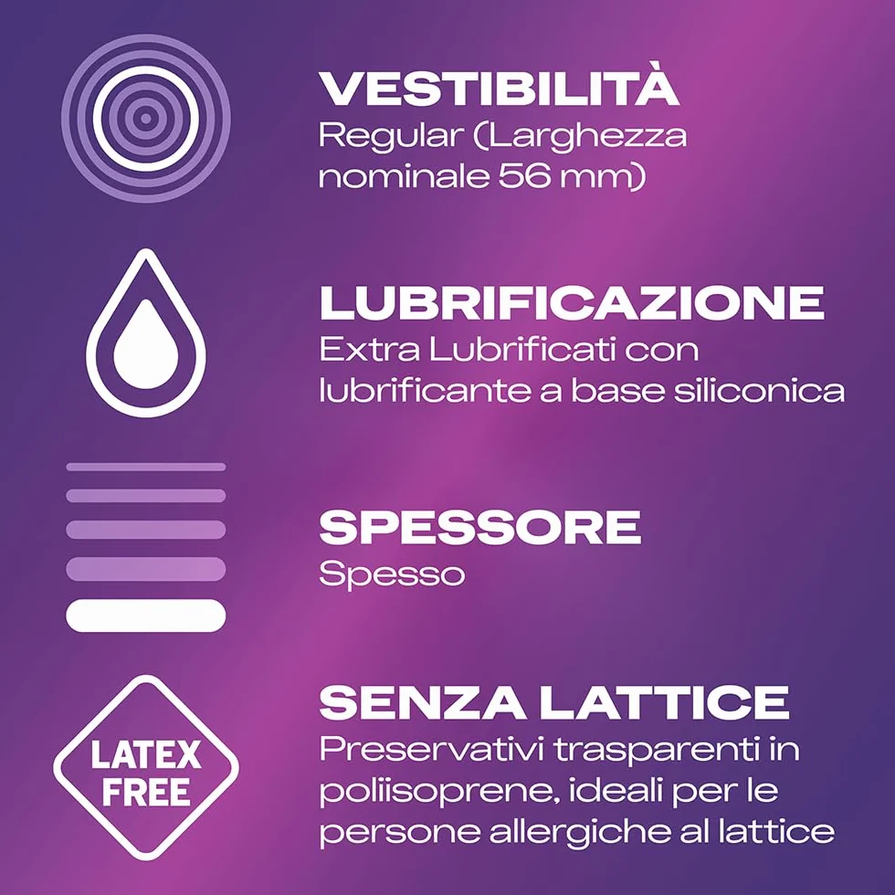 Durex No Latex Preservativi Senza Lattice 18 Profilattici