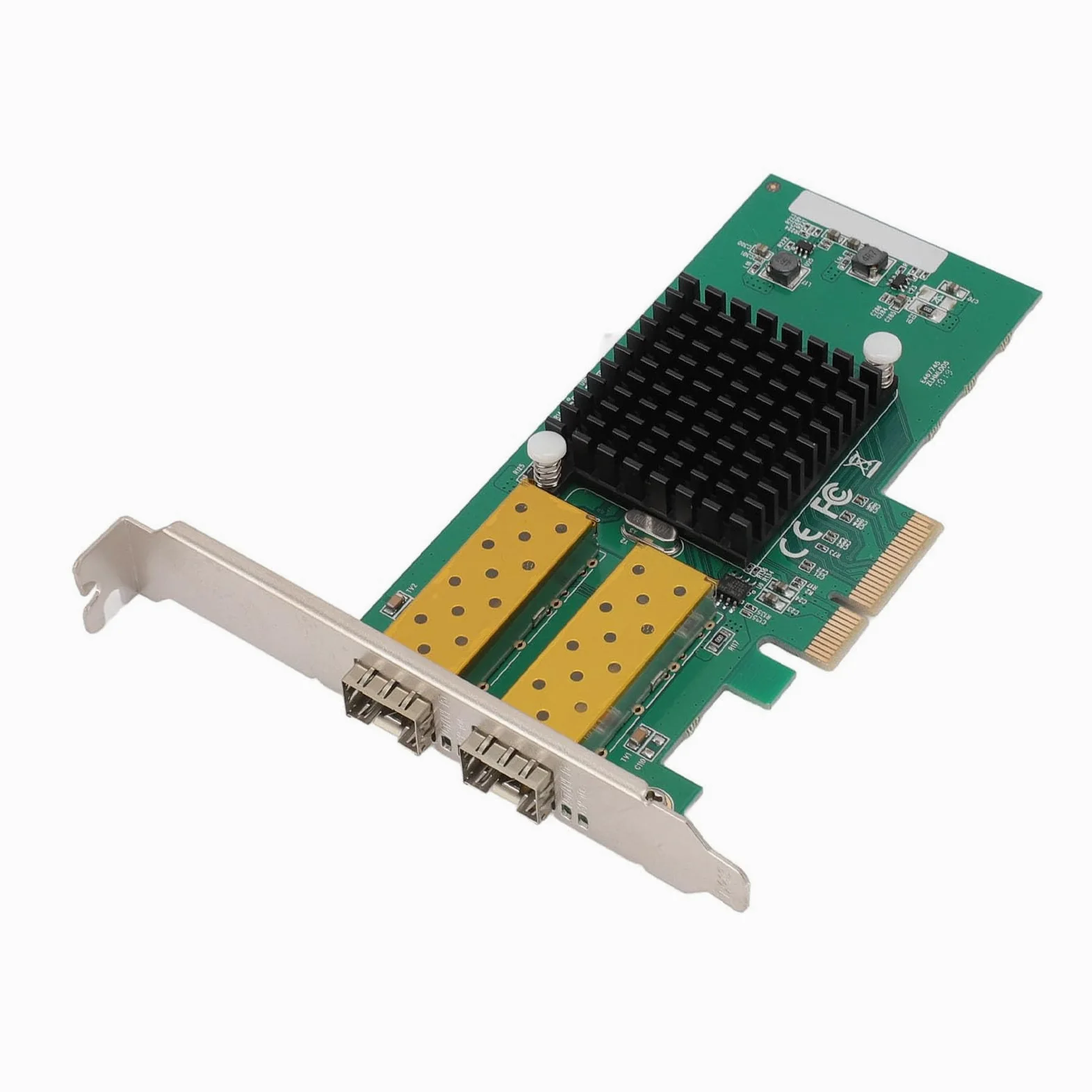 Scheda di Rete Gigabit PCIe X4, Adattatore di Rete PCIe a Doppia Porta con Chip 82576, Adattatore di Rete Gigabit Ethernet, Efficiente Dissipazione del Calore