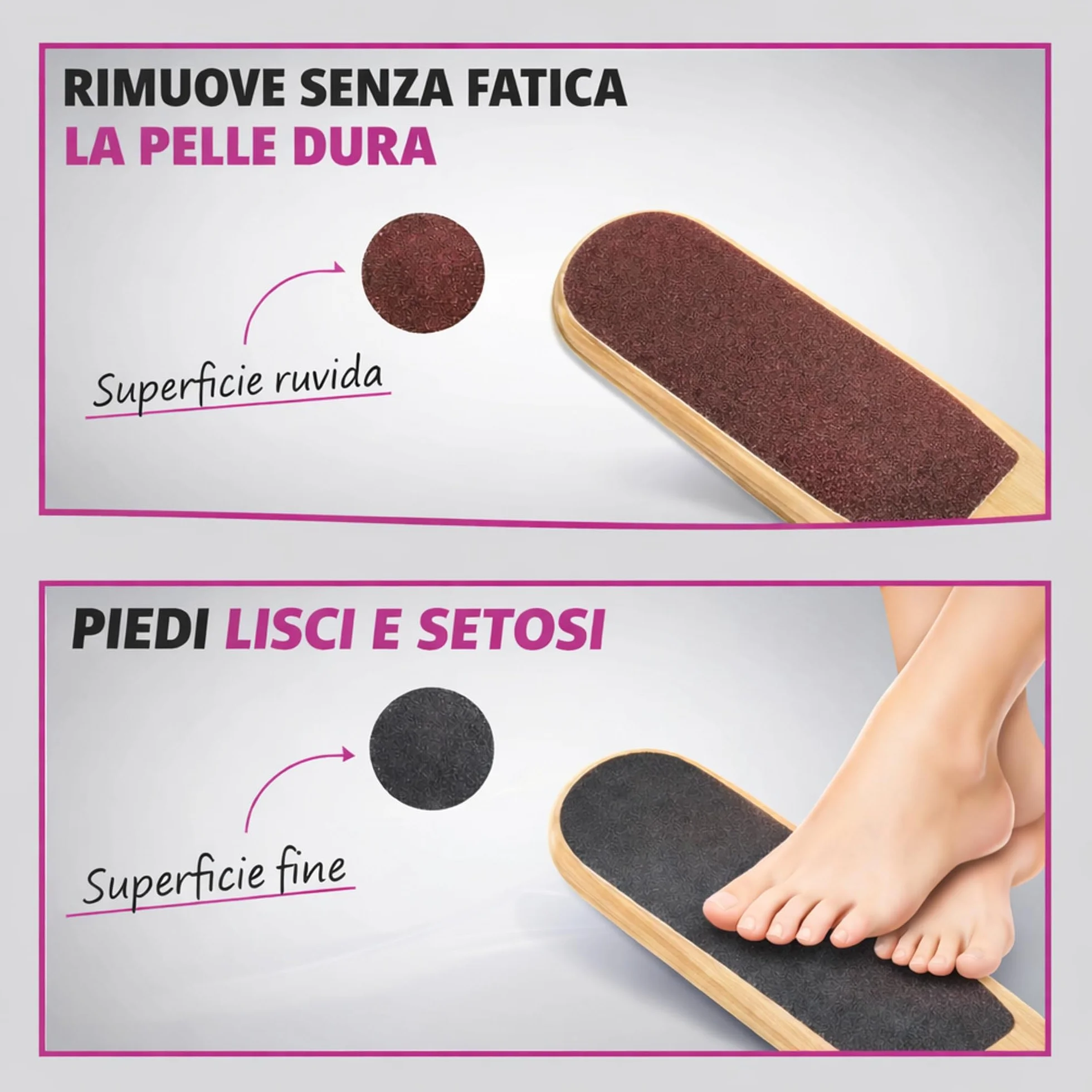 Raspa Piedi Professionale Lima per Piedi e Talloni con Pietra Pomice
