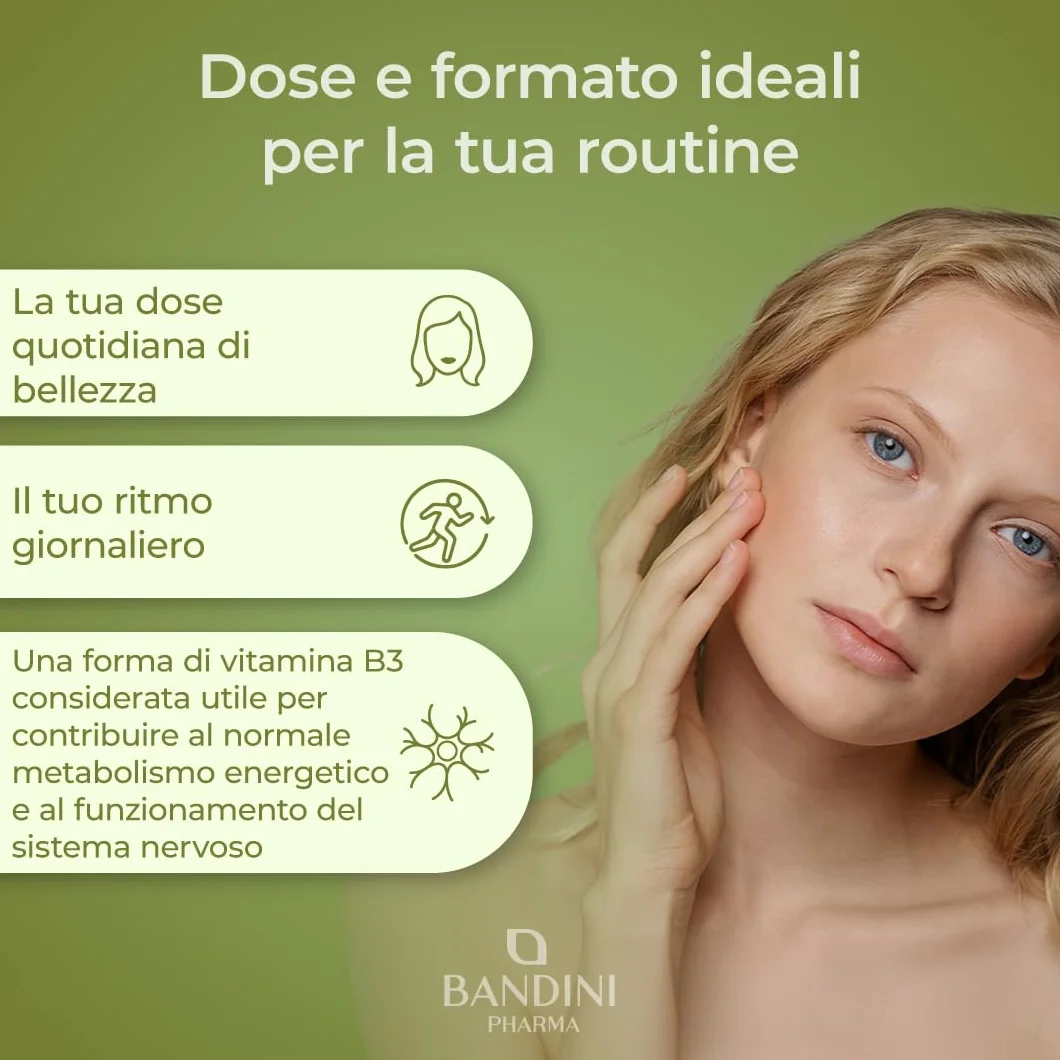 Bandini NAD+ Liposomiale 120 Capsule Vegane 1100mg per dose Anti-Age Energia Cellulare No OGM