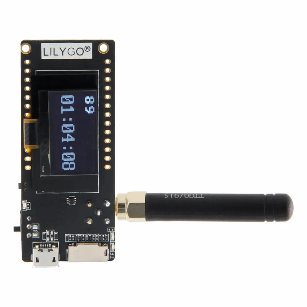 LILYGO TTGO Lora OLED 0,96 pollici scheda SD WiFi BLE scheda di sviluppo ESP32 Paxcounter modulo SMA Metri Passenger Flows