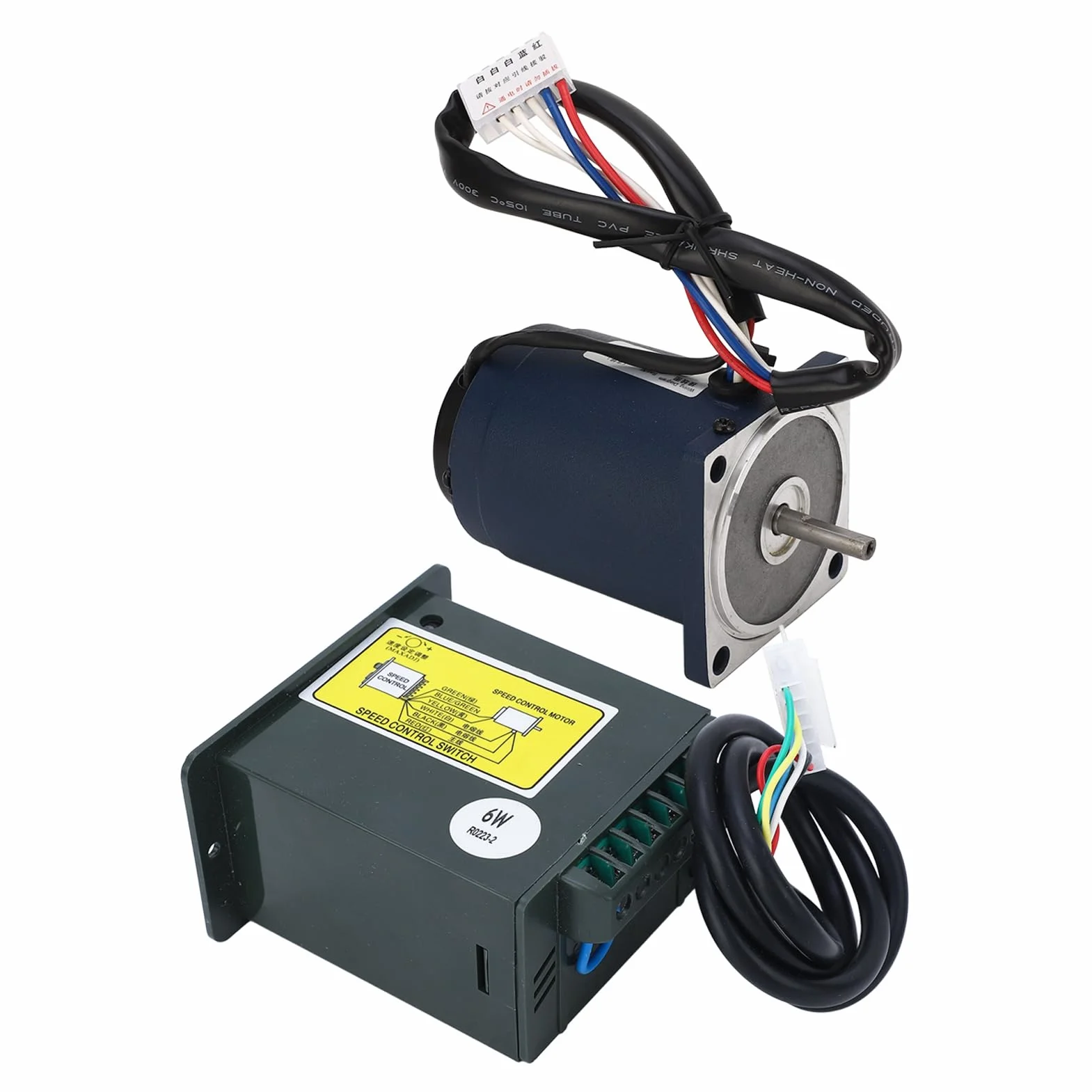 Motoriduttore AC220V a Coppia Elevata Motore Elettrico con Funzione CW CCW con Regolatore di velocità per Smerigliatrice Elettrica e Macchina per Intagliare (1400 R al minuto (da