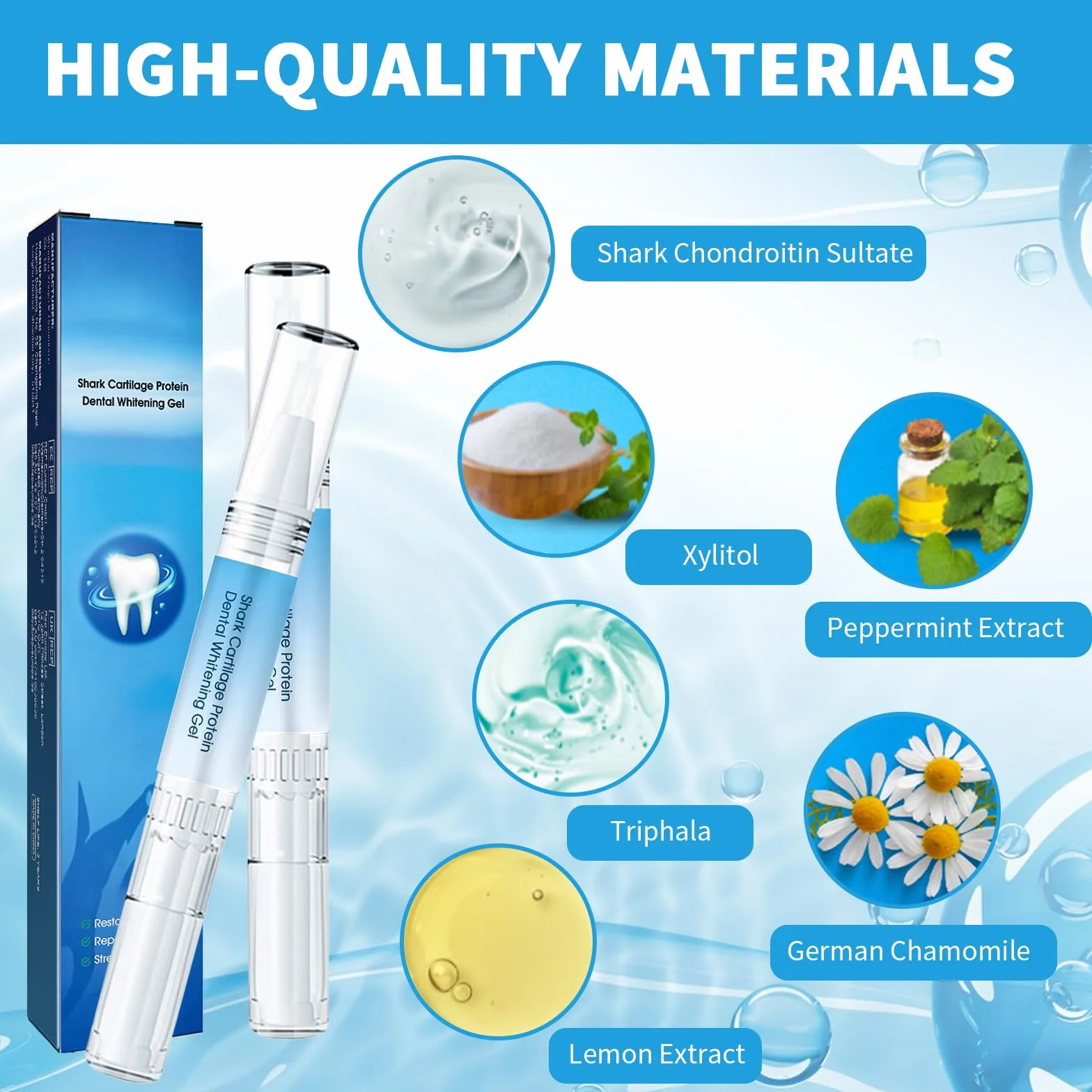 Gel per Gengive Terapia Gengivale 4 Pezzi Gum Shield Dentifricio Trattamento Istantaneo Pulizia Profonda