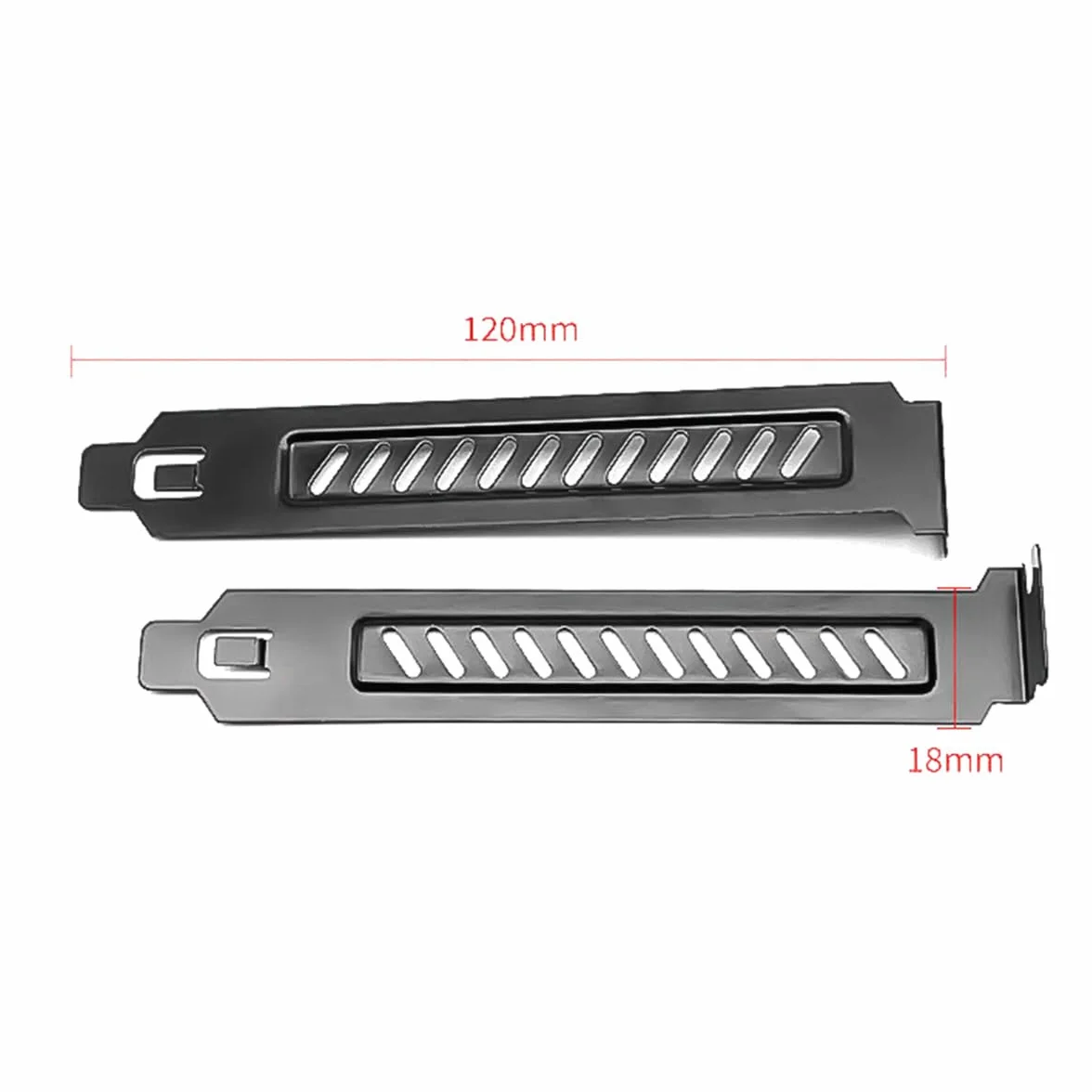 Pezzi in Lega di Acciaio Pci Slot Staffa di Copertura Full Size Slot di espansione Piastra di Copertura Nera con Viti per Case del PC Flusso d'Aria Antipolvere per Case del Computer