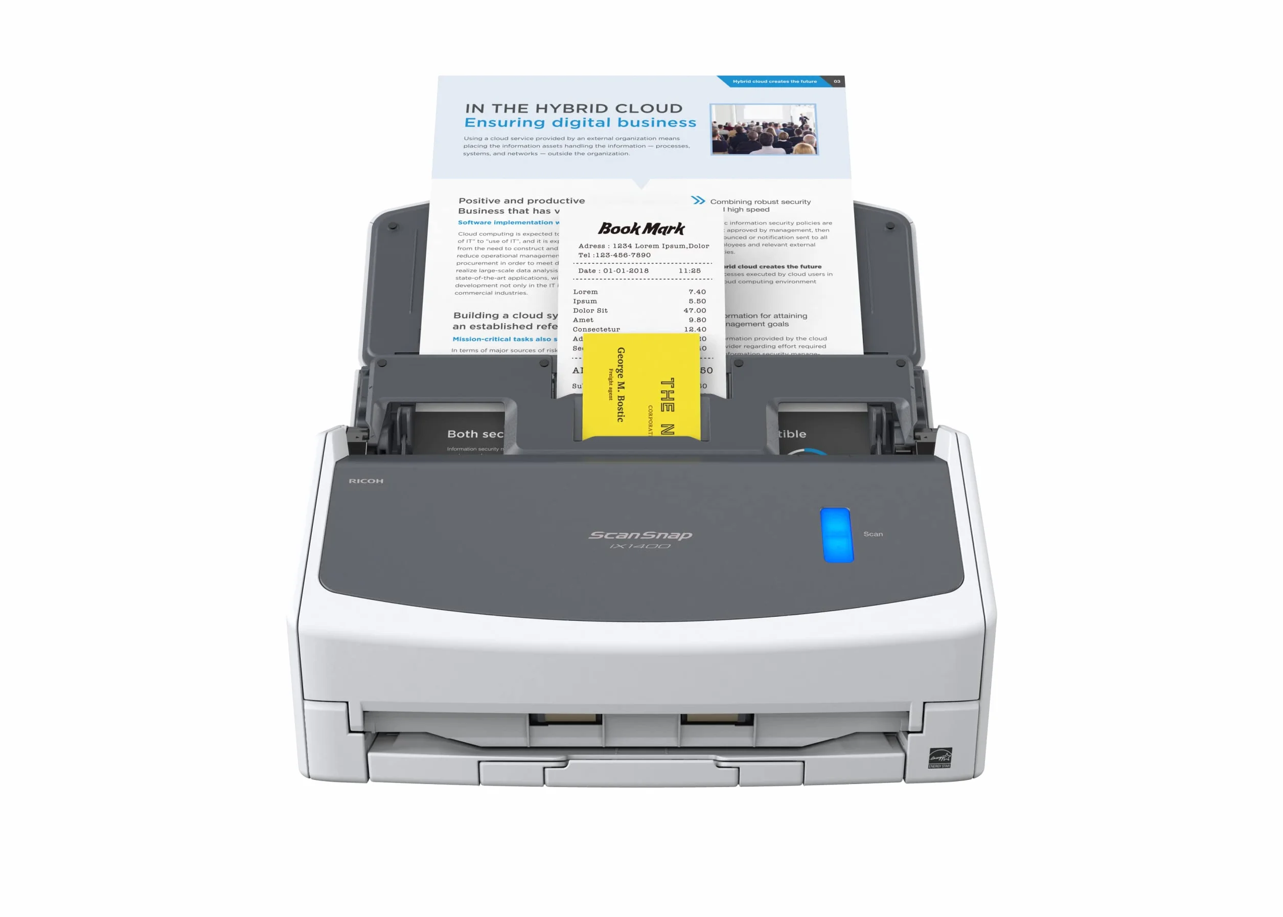 ScanSnap iX1400 Scanner Duplex A4 ADF USB 3.2