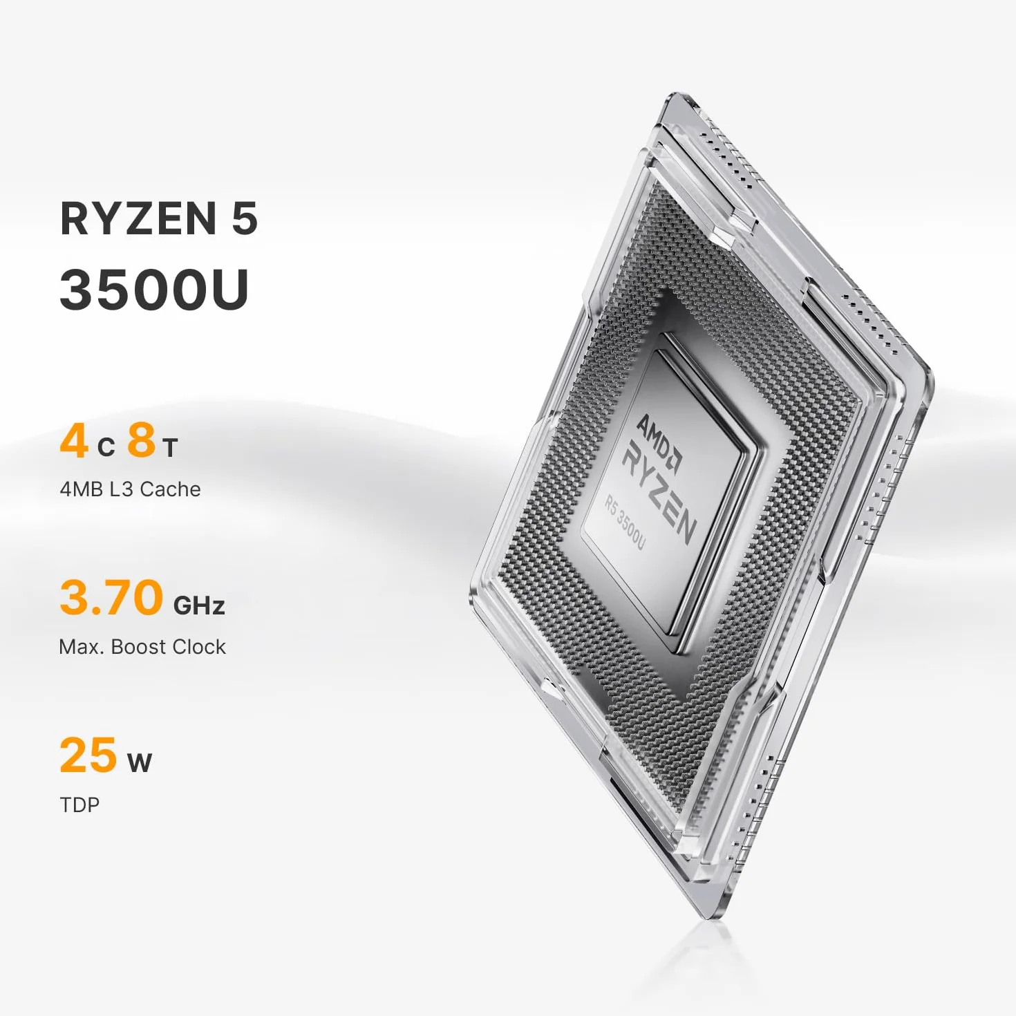 Mini PC C4 Air Ryzen 5 3500U 8GB DDR4 256GB Triplo display Pre-OS11 Pro WiFi 5 BT5.0 Doppia Ethernet Computer desktop per ufficio
