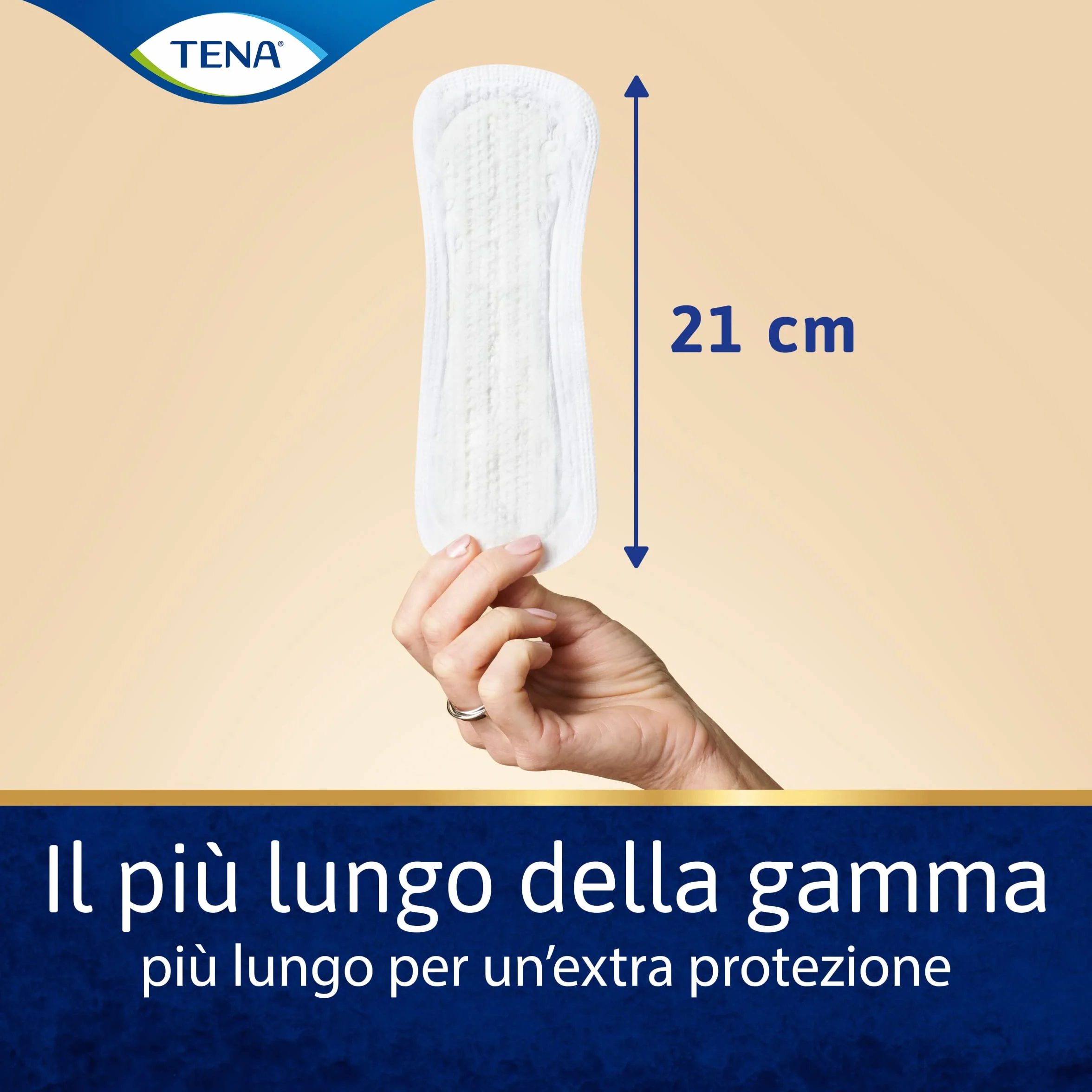 TENA Lights Sensitive Proteggi-slip lungo, pacco scorta mensile, 6x20 pezzi