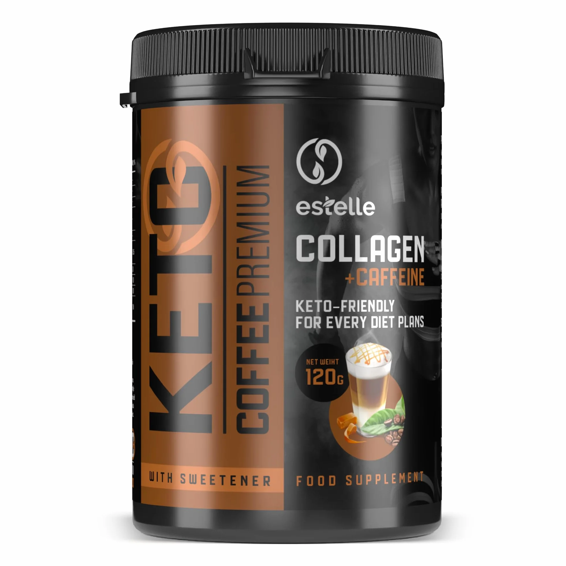 Keto Coffee Premium Integratore Alimentare in Polvere per Dieta Chetogenica 120 g