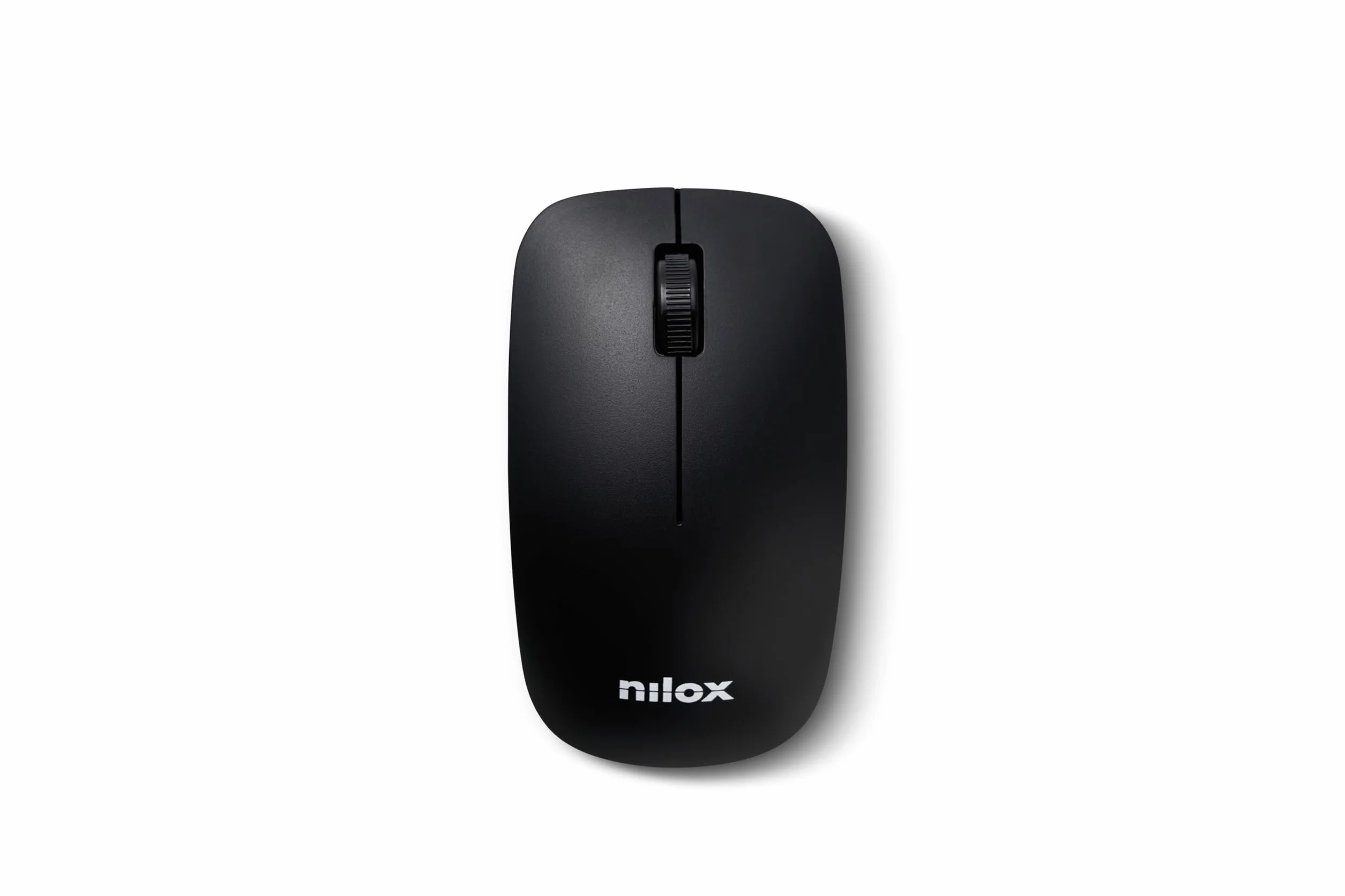 Nilox NXKMWIT011, Kit Tastiera e Mouse Wireless con Distanza Operativa di 10m, Tastiera con Layout Italiano, Mouse con Sensore Ottico da 1600 DPI, Compatibile con Windows, Linux e Mac