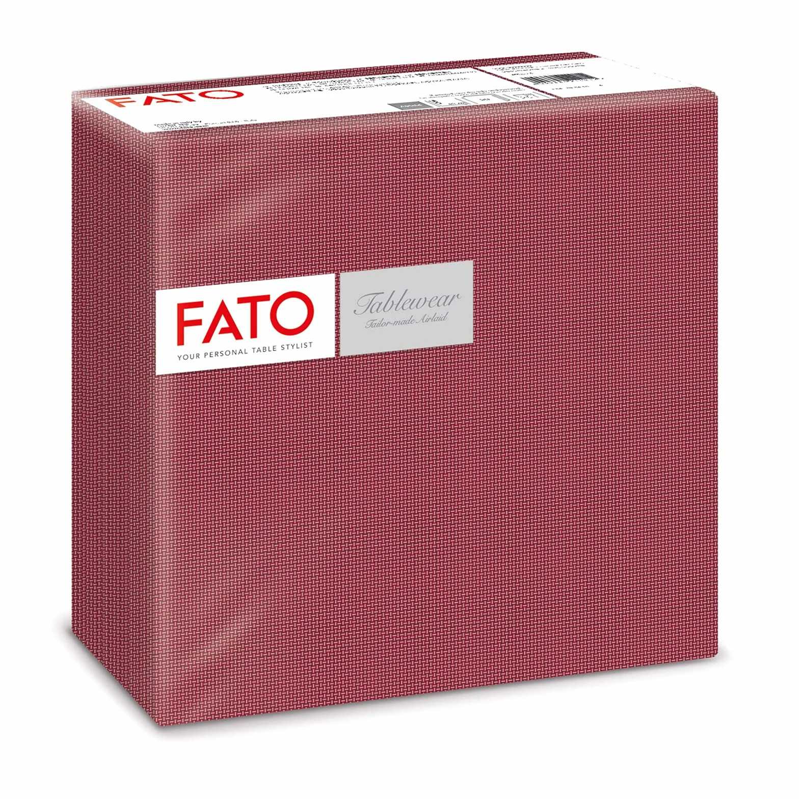 Fato Tovaglioli Airlaid Effetto Tessuto 40x40 Confezione 50 Decoro Shade Bordeaux