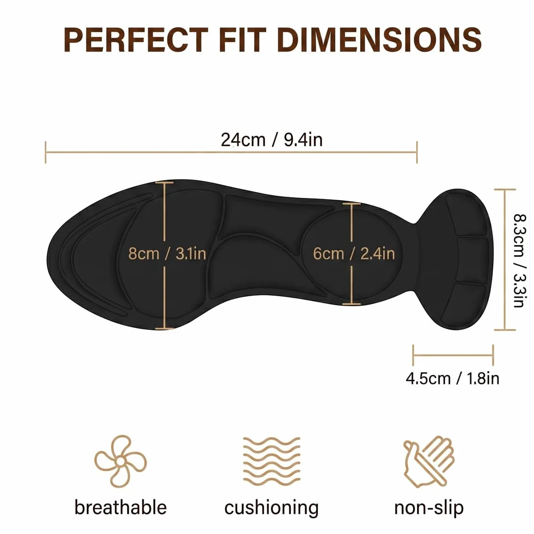 Memory Foam Solette Scarpe Autoadesive con Protezione del Tallone per Tacco Alto