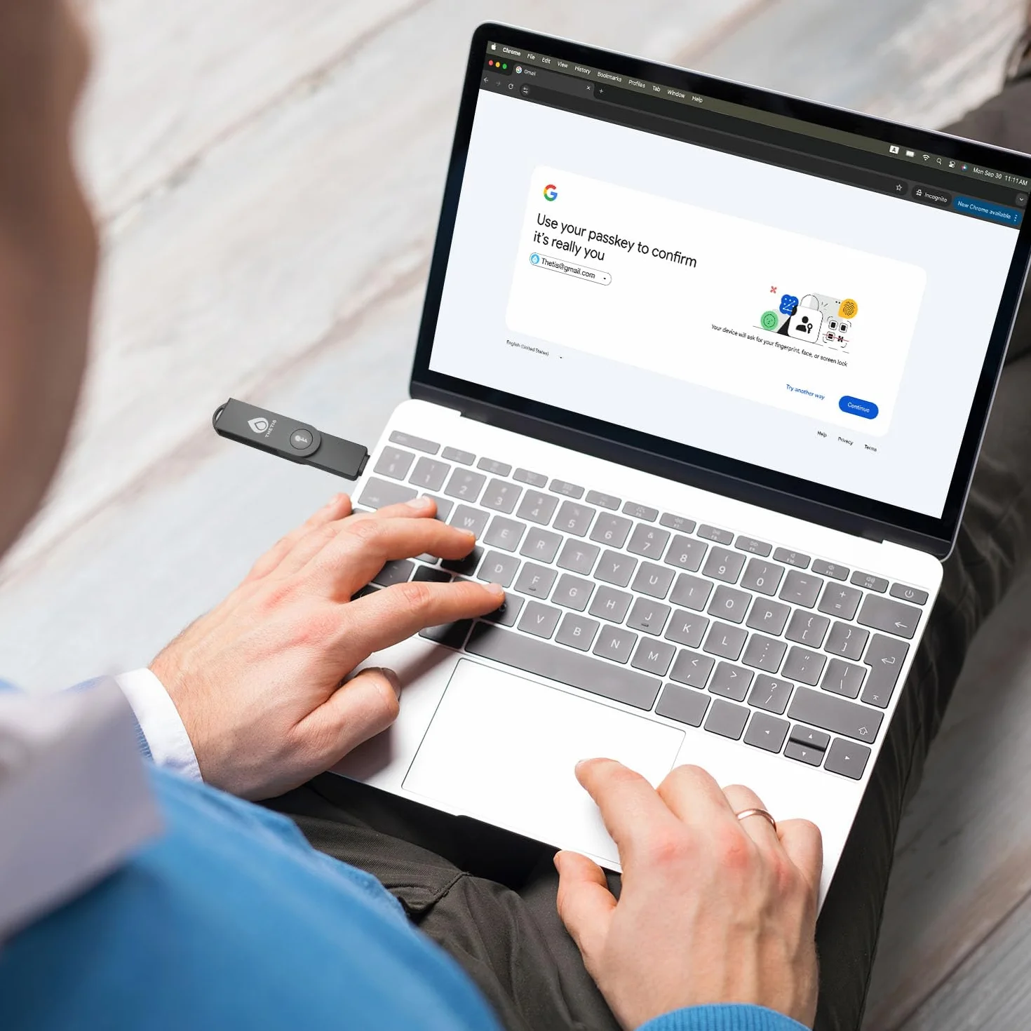 Thetis Pro-C FIDO2 (L2) Chiave di Sicurezza Passkey con USB C & NFC, Autenticatore TOTP/HOTP APP, Autenticazione a Due Fattori FIDO 2.0 2FA MFA, Supporta Windows/macOS/Linux/Gmail/Facebook/Dropbox