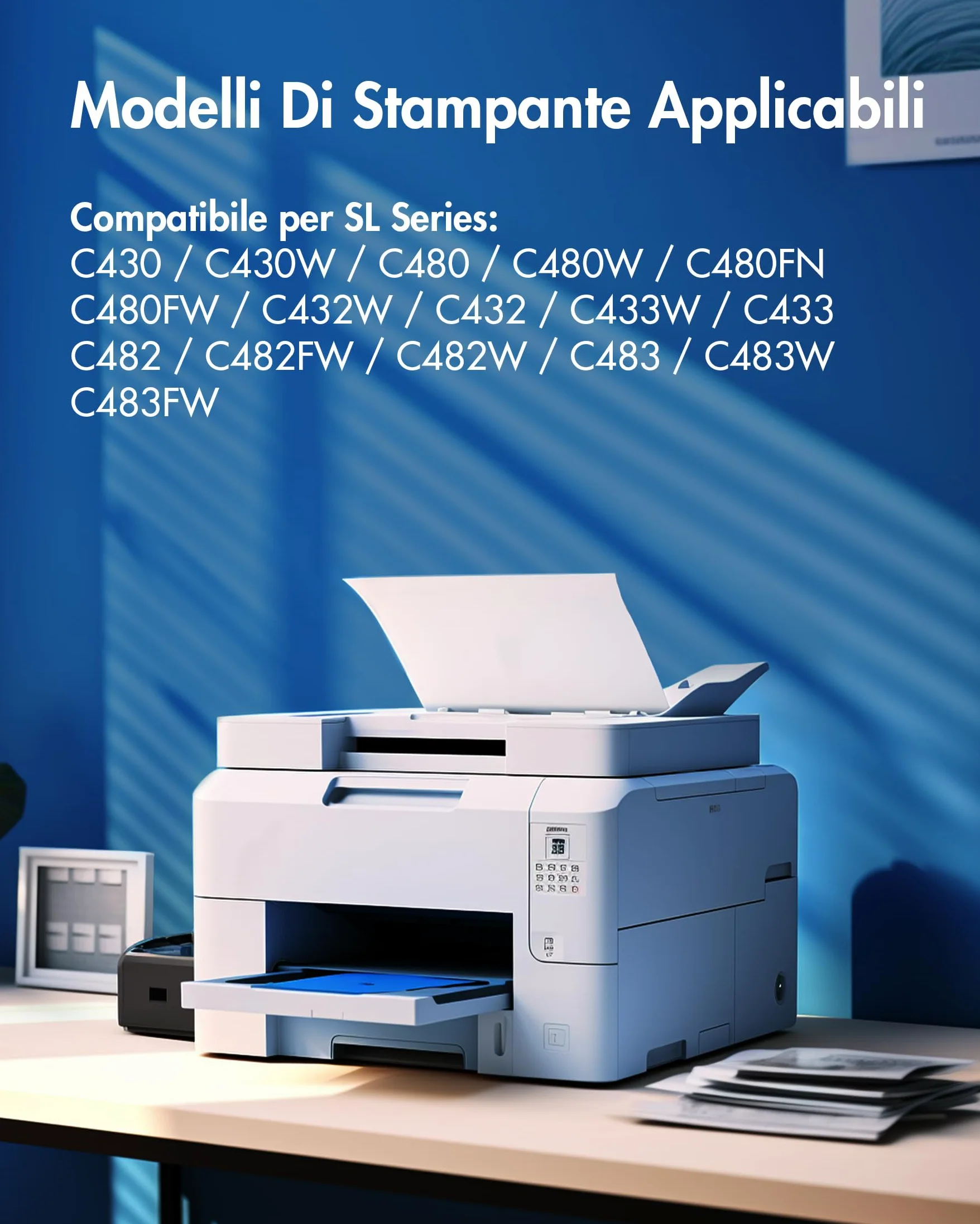 VIPGOOD CLT P404C 404S Toner Compatibile per Samsung CLT-404S (4-Pack) | Compatibili per Samsung Xpress C480FW C480 C430W C480W C430 CLT P404C 404S CLT-404S CLT-P404C (Nero Ciano Giallo Magenta)