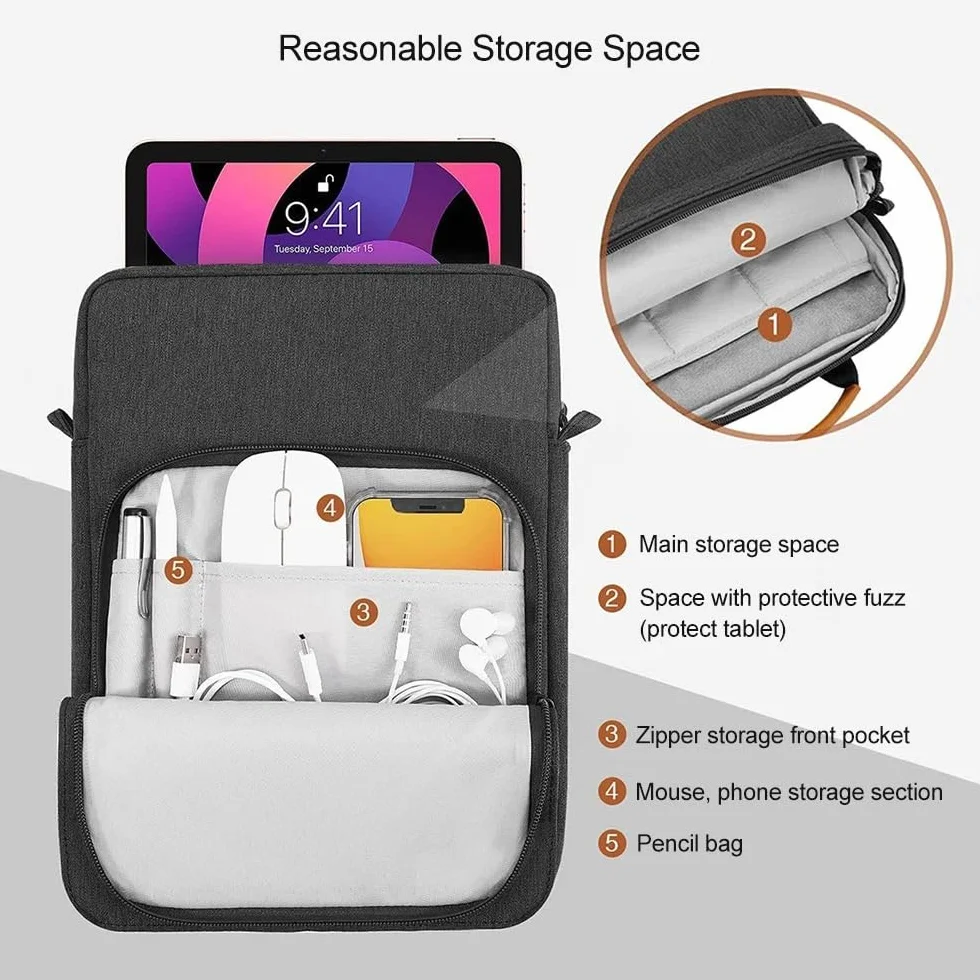 Borsa a tracolla antiurto for tablet adatta for Samsung Galaxy Tab S11 11 "Ultra 14.6" SM-X730 SM-X930 2025 Borsa a tracolla