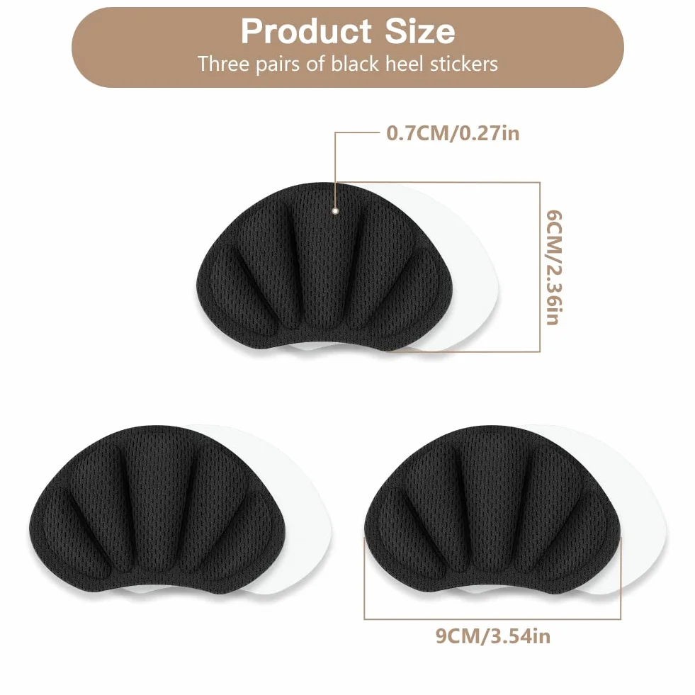 Flintronic Riparazione del Tallone, 3 Paia Protezioni Per Tallone, Microfibra