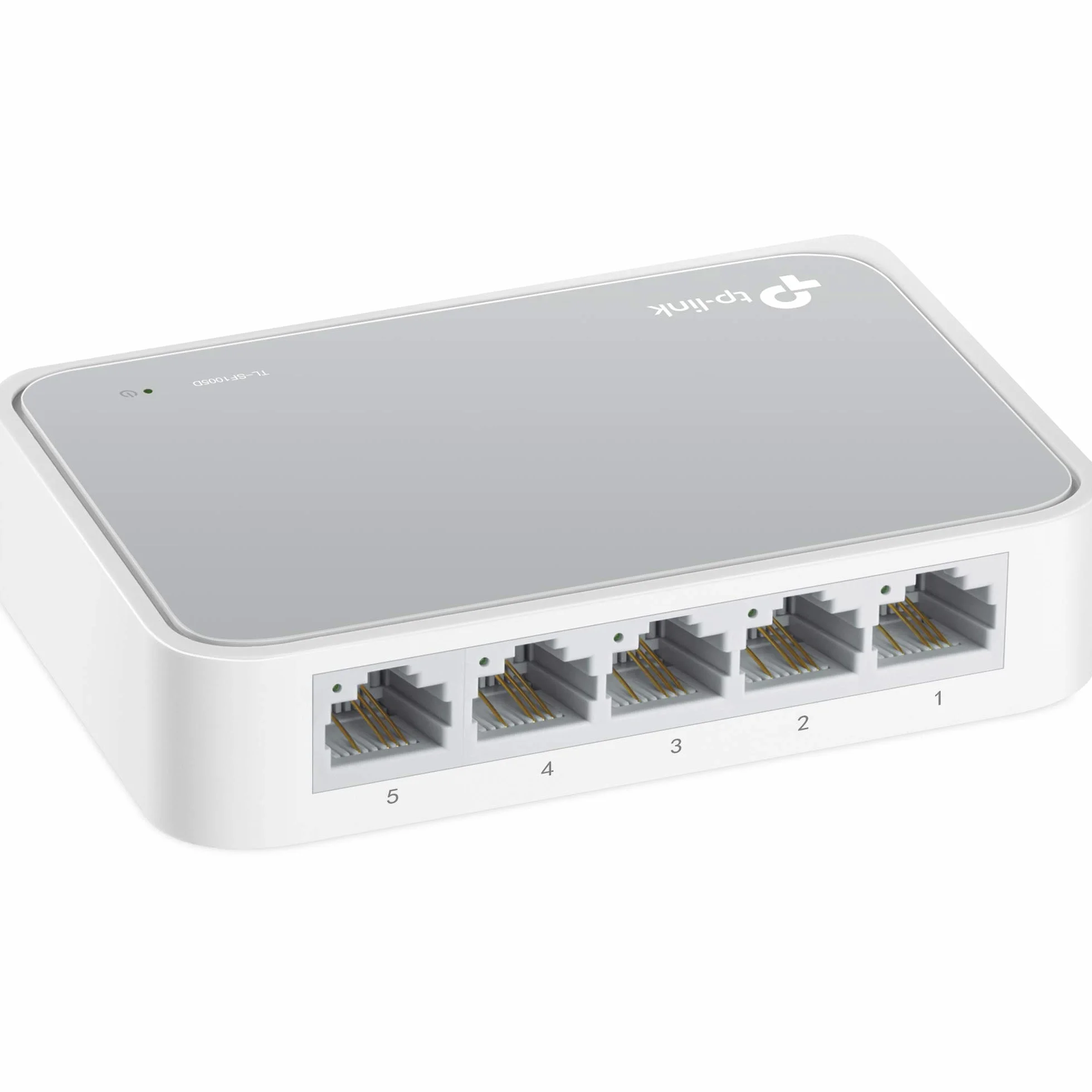 TP-Link TL-SF1005D Switch Desktop, 5 Porte RJ45 10/100 Mbps, Plug & Play, Tecnologia Green Ethernet, Controllo di Flusso IEEE 802.3x, Contenitore di Plastica, Installazione Facile, Facile da Usare