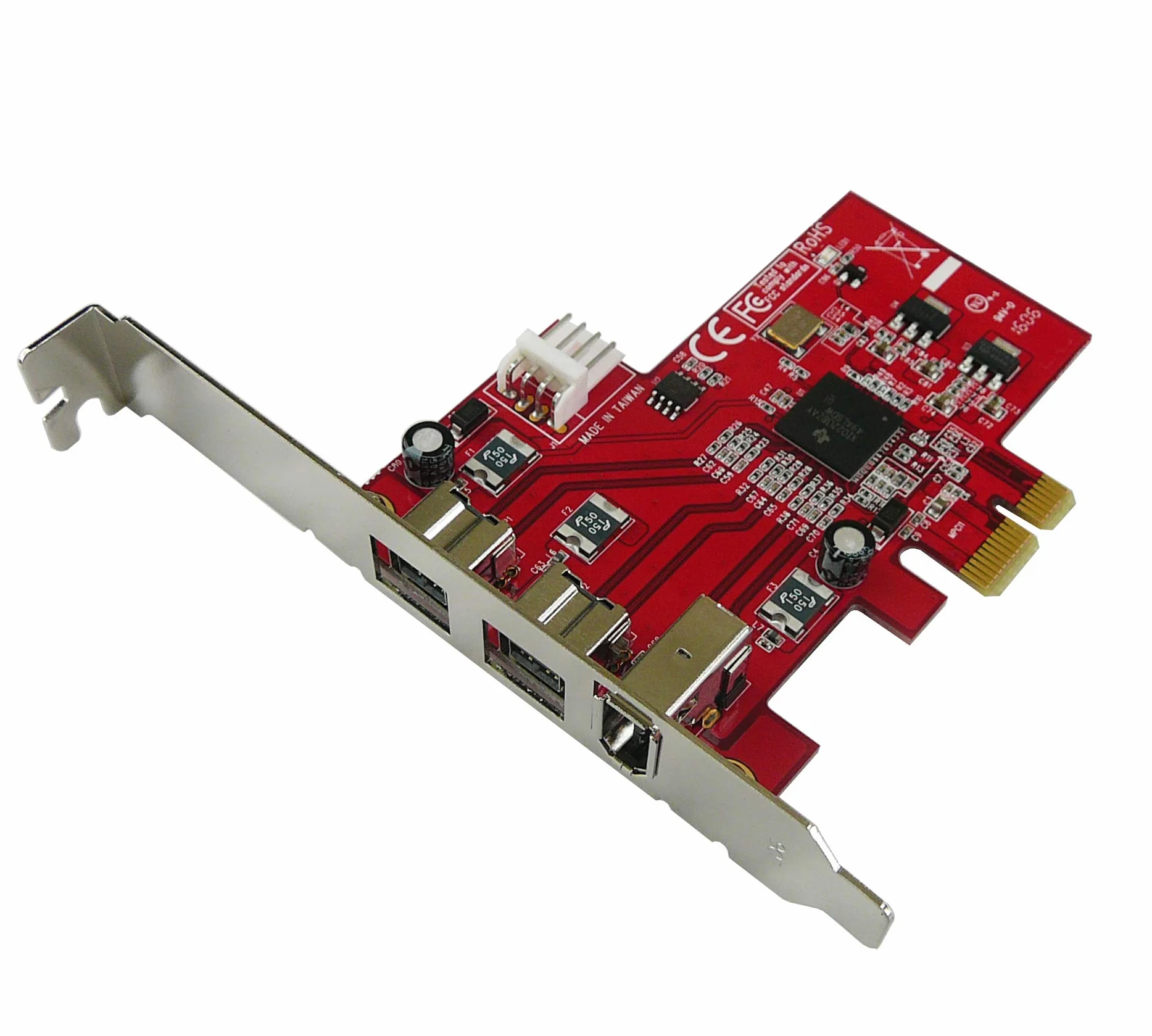 KALEA-INFORMATIQUE Scheda controller PCIe Firewire 400 Ieee1394a e 800 ieee3194b con chipset TI XIO2213 2 + 1 porte, gamma professionale