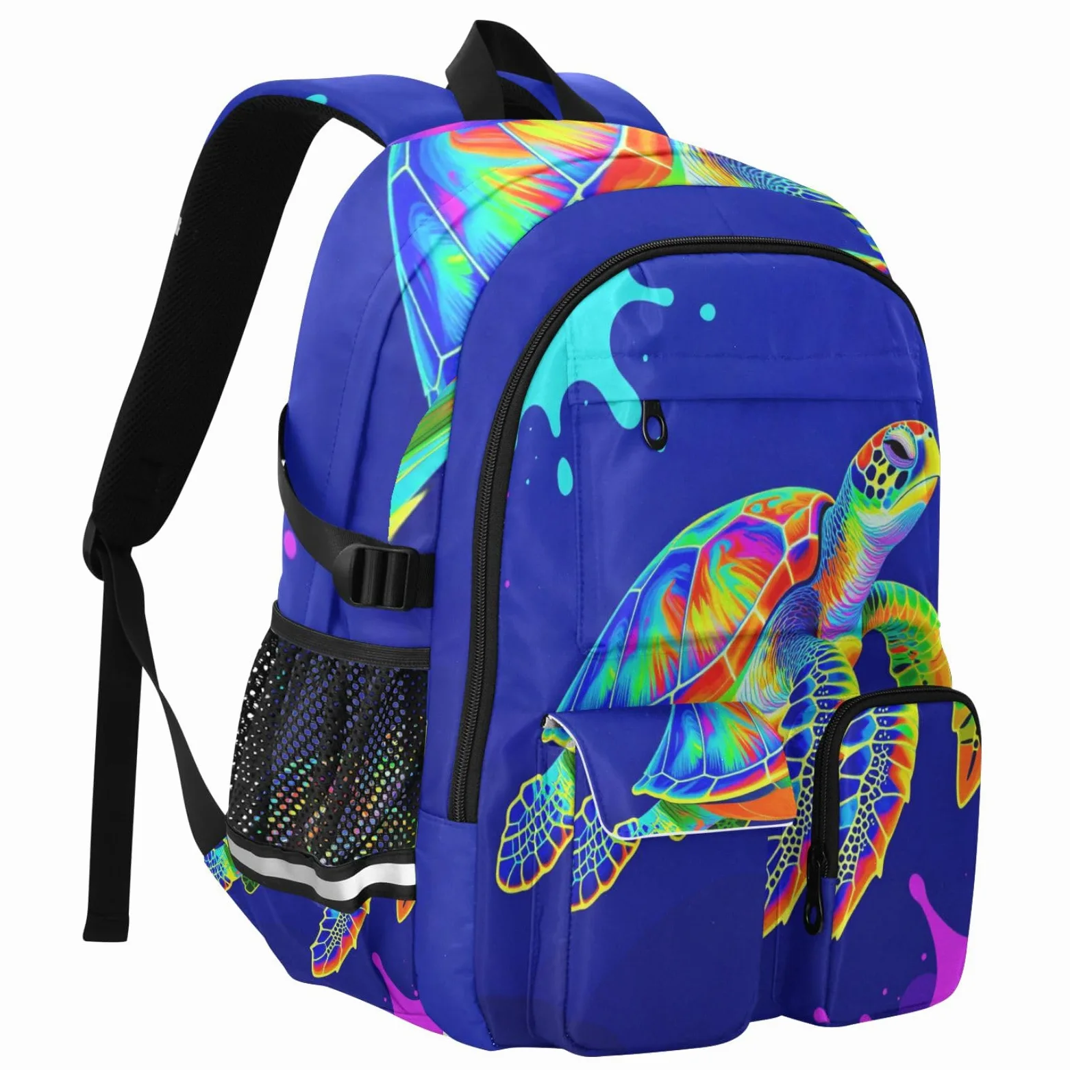 Grande zaino da viaggio blu tartaruga borsa da lavoro 44,5 cm