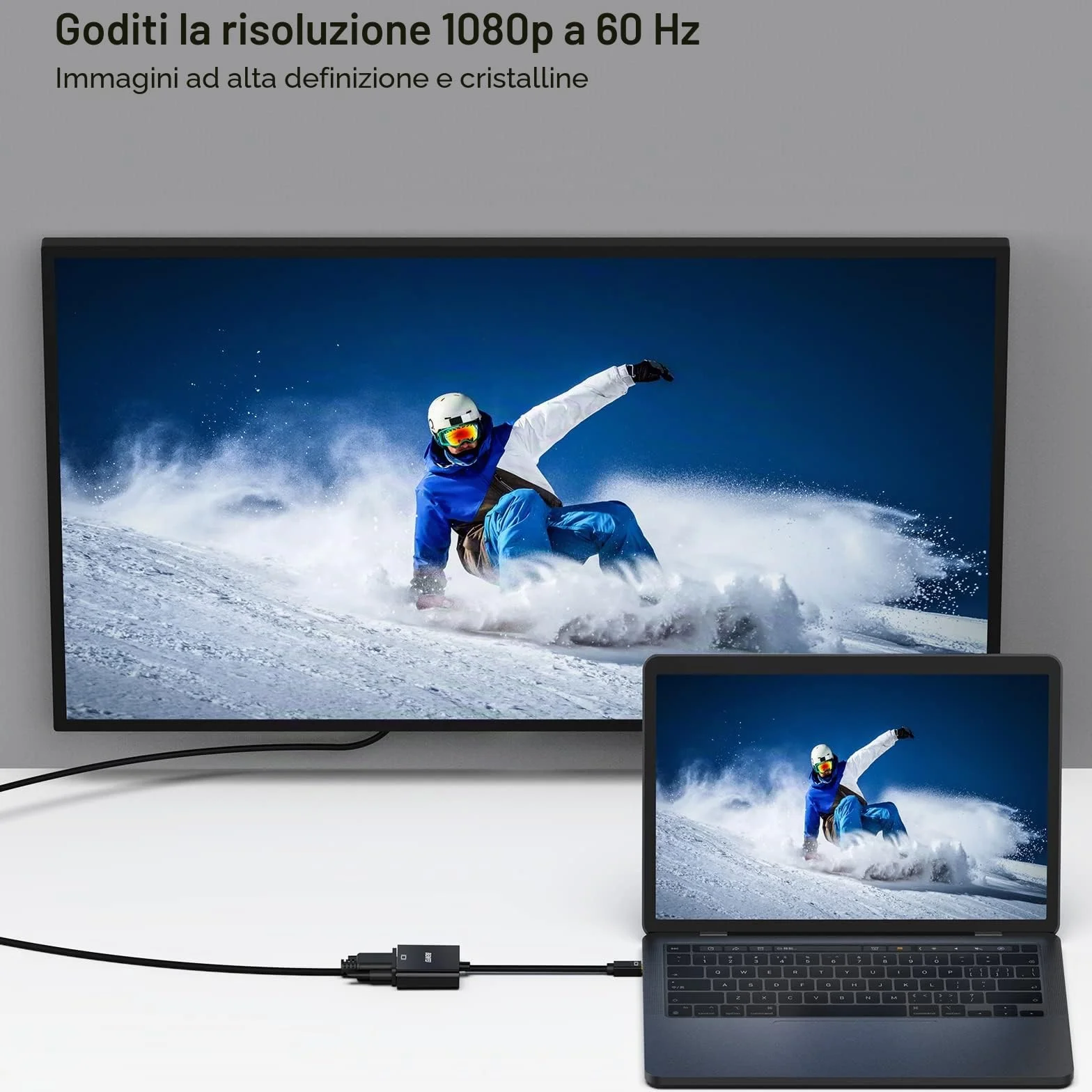 BENFEI Mini DisplayPort to VGA Adapter Thunderbolt Compatible for ThinkPad SurfacePro PC